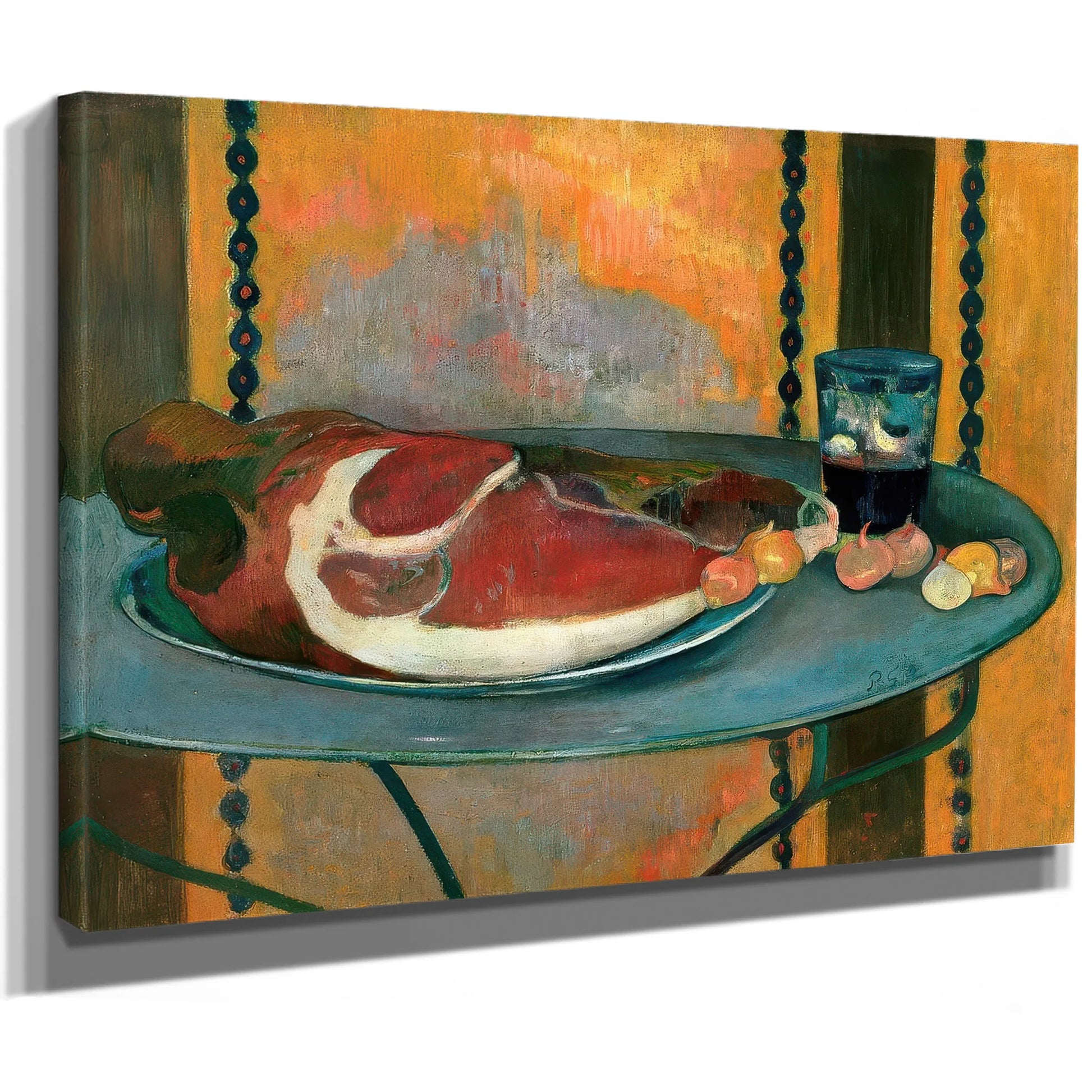Still Life With Ham By Paul Gauguin Fine Art Print