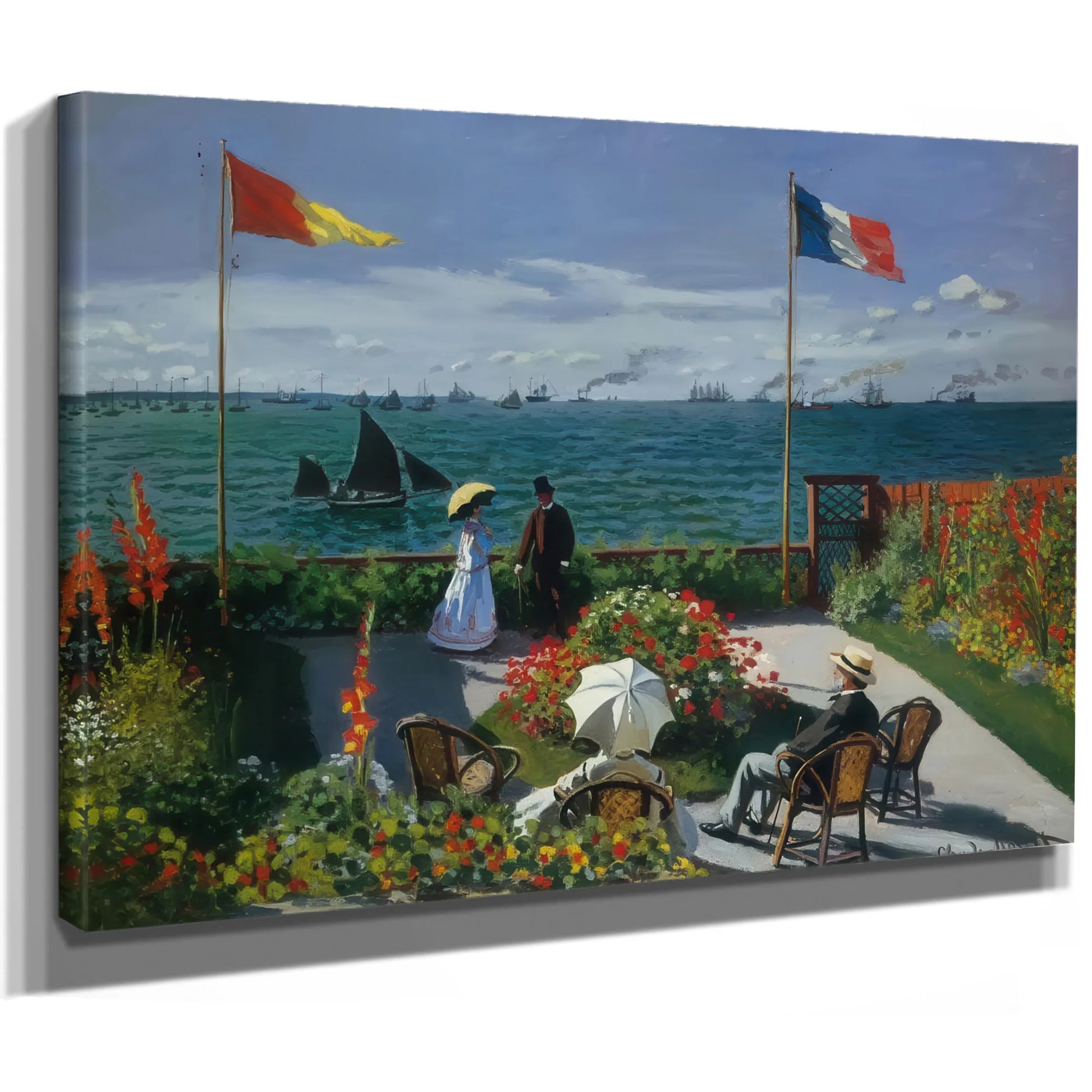 Terrace At Siante Adresse 1867 By Claude Monet Fine Art Print