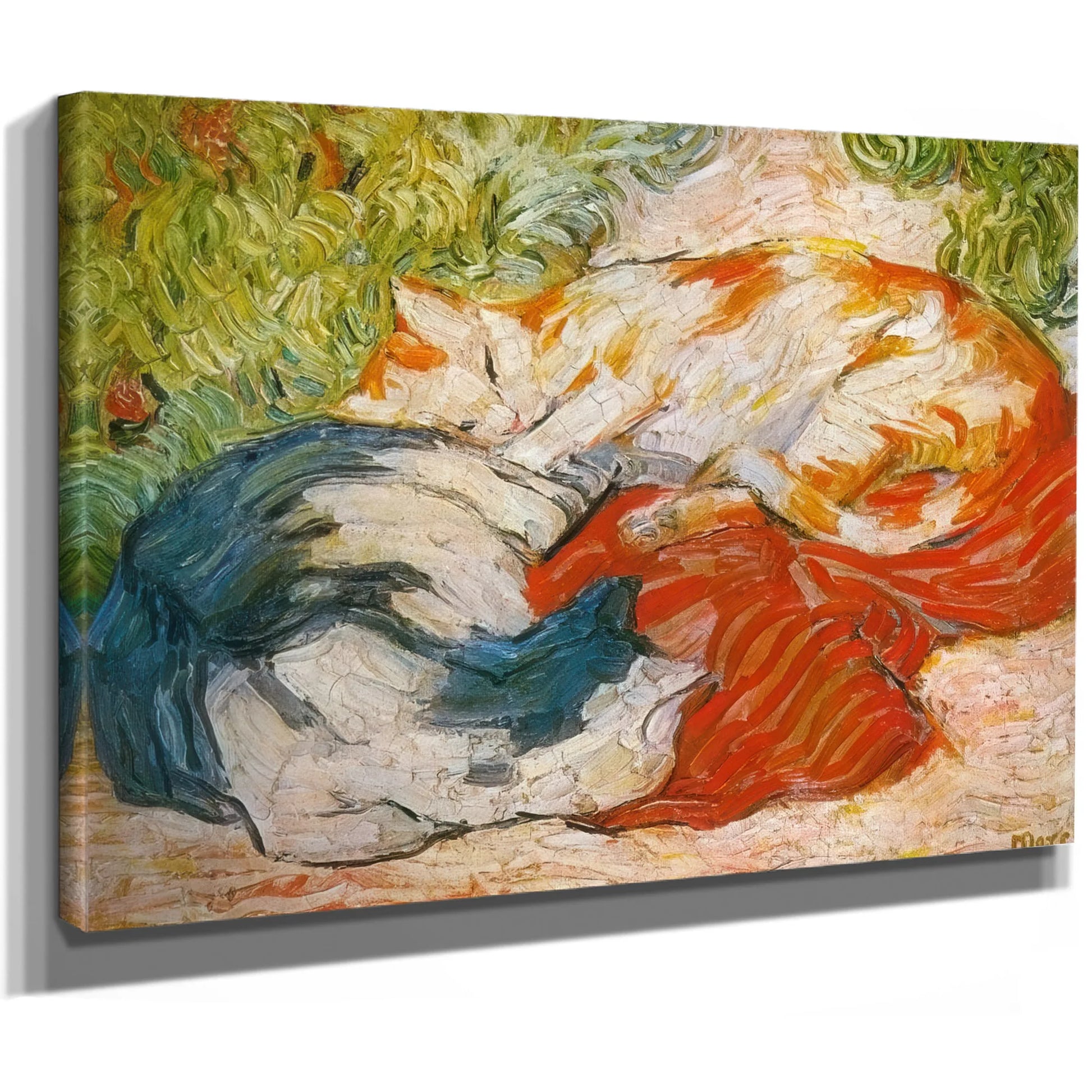 Cats By Franz Marc Fine Art Print