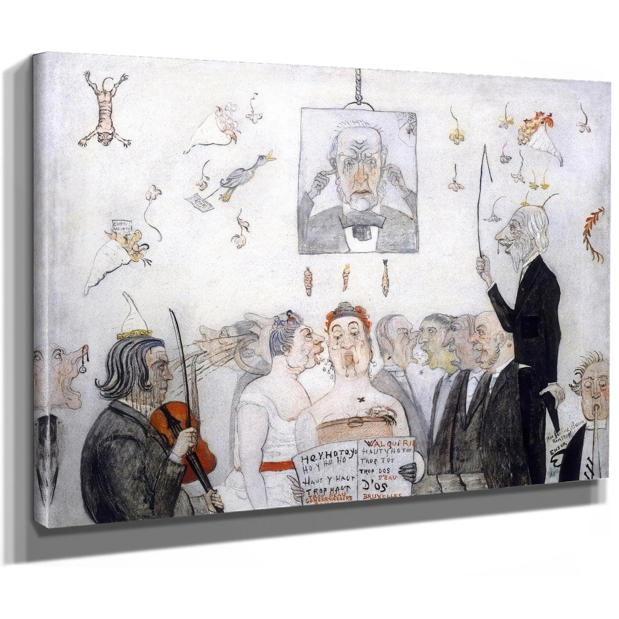 At The Conservatory By James Ensor Fine Art Print