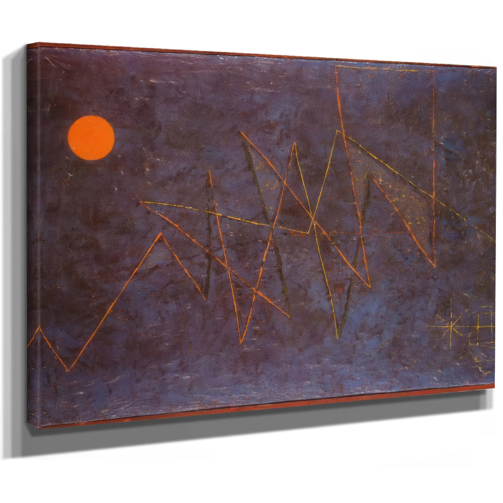Coloured Lightning 1927 J 1 (181) By Paul Klee Fine Art Print