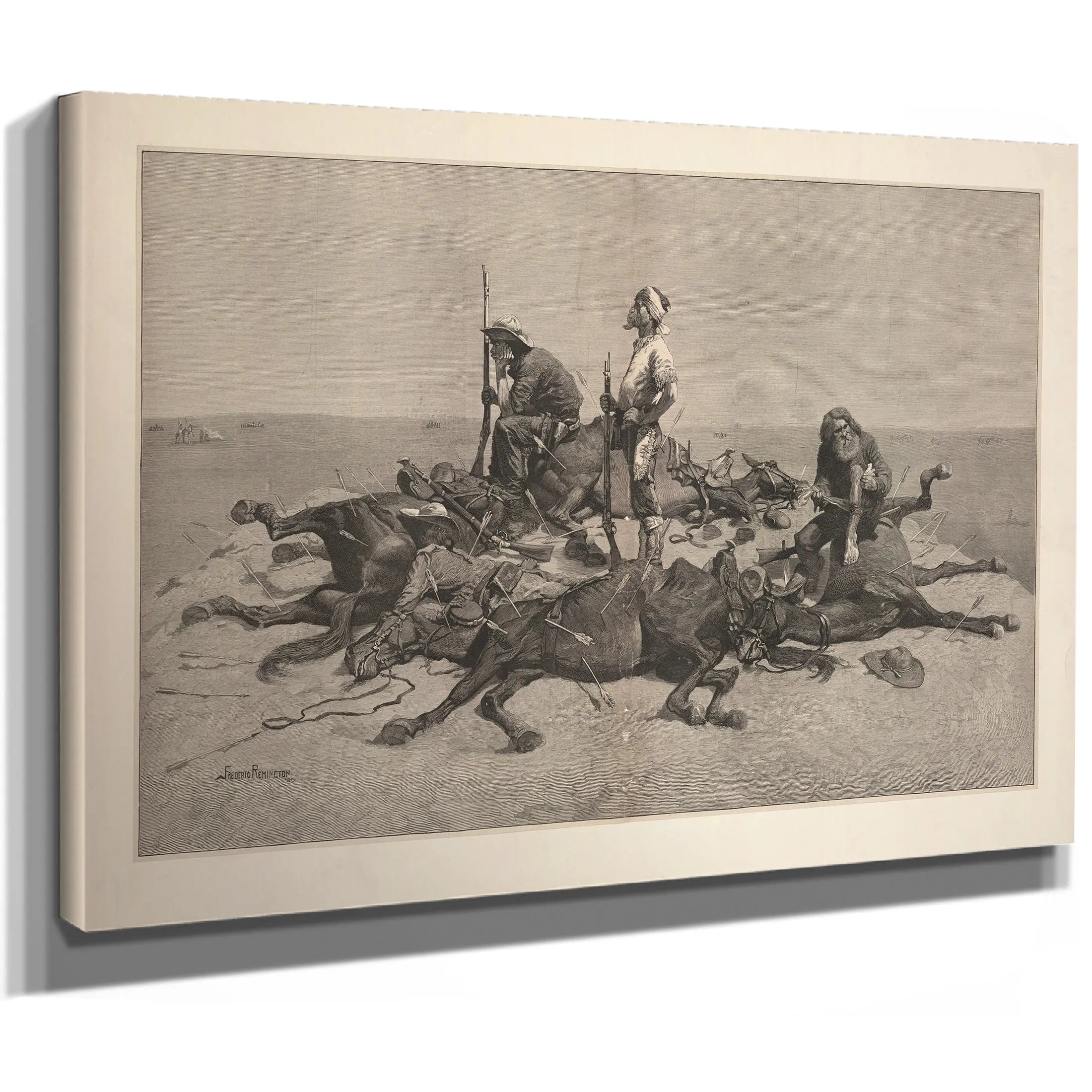 The Last Lull In The Fight by Frederic Remington