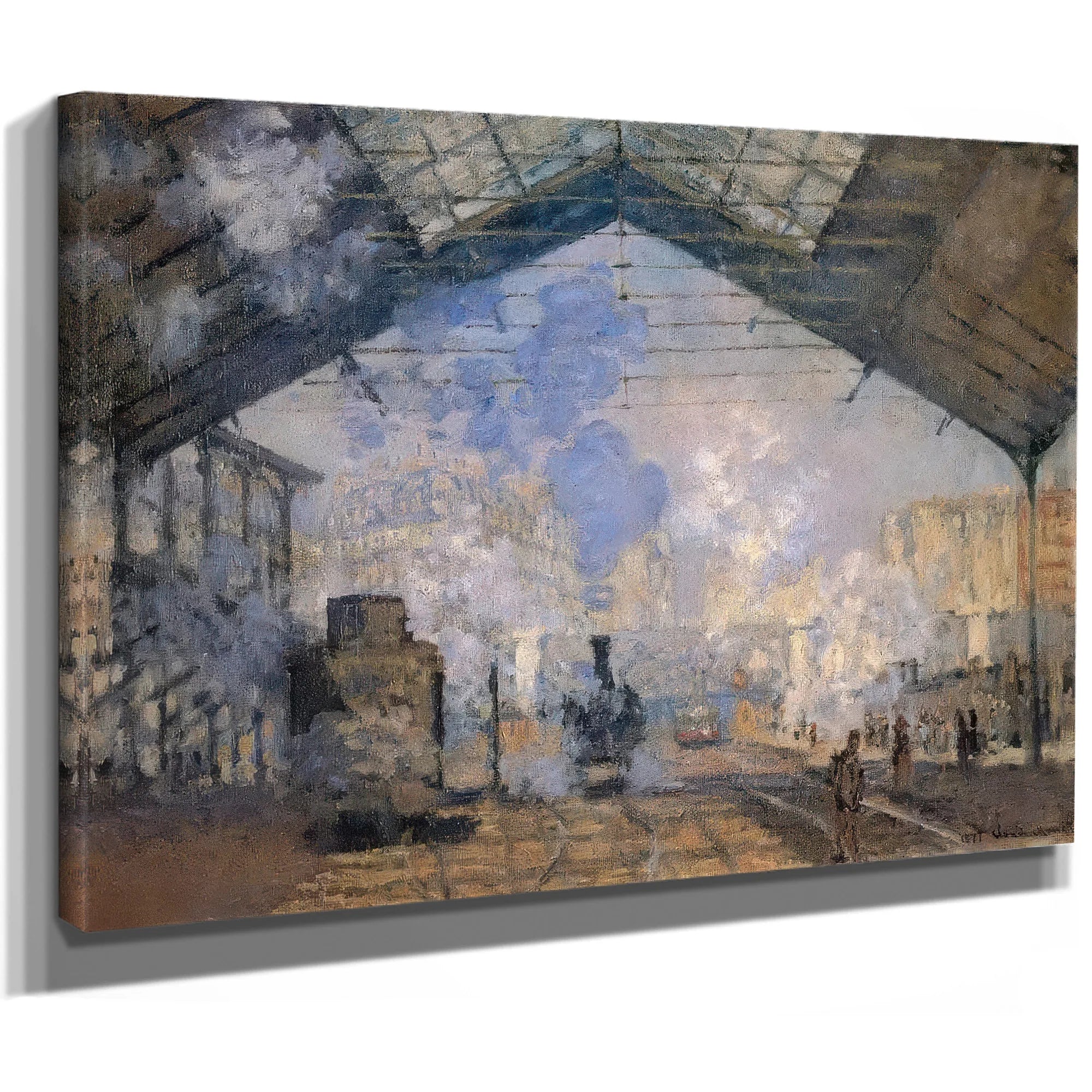 The Saint Lazare Sation By Claude Monet Fine Art Print