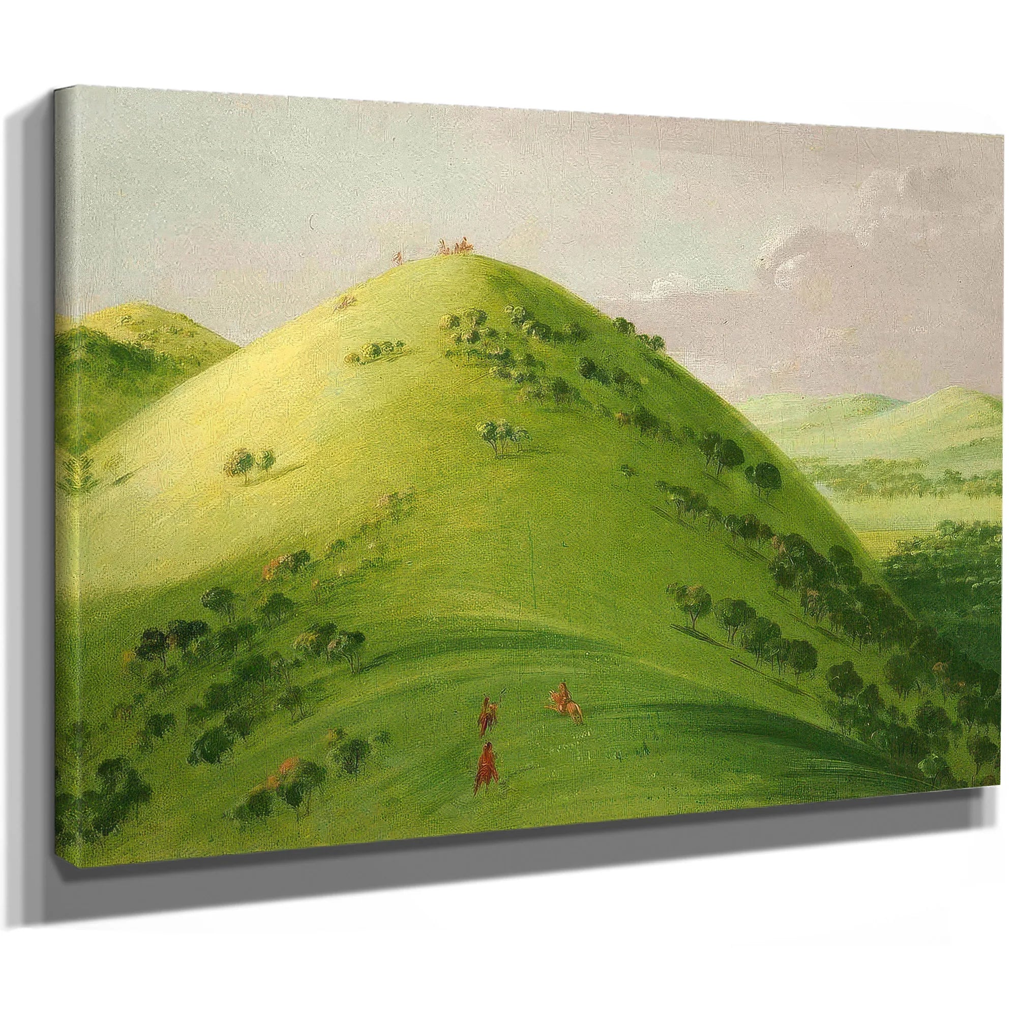 Beautiful Prairie Bluffs, Upper Mississippi By George Catlin Fine Art Print
