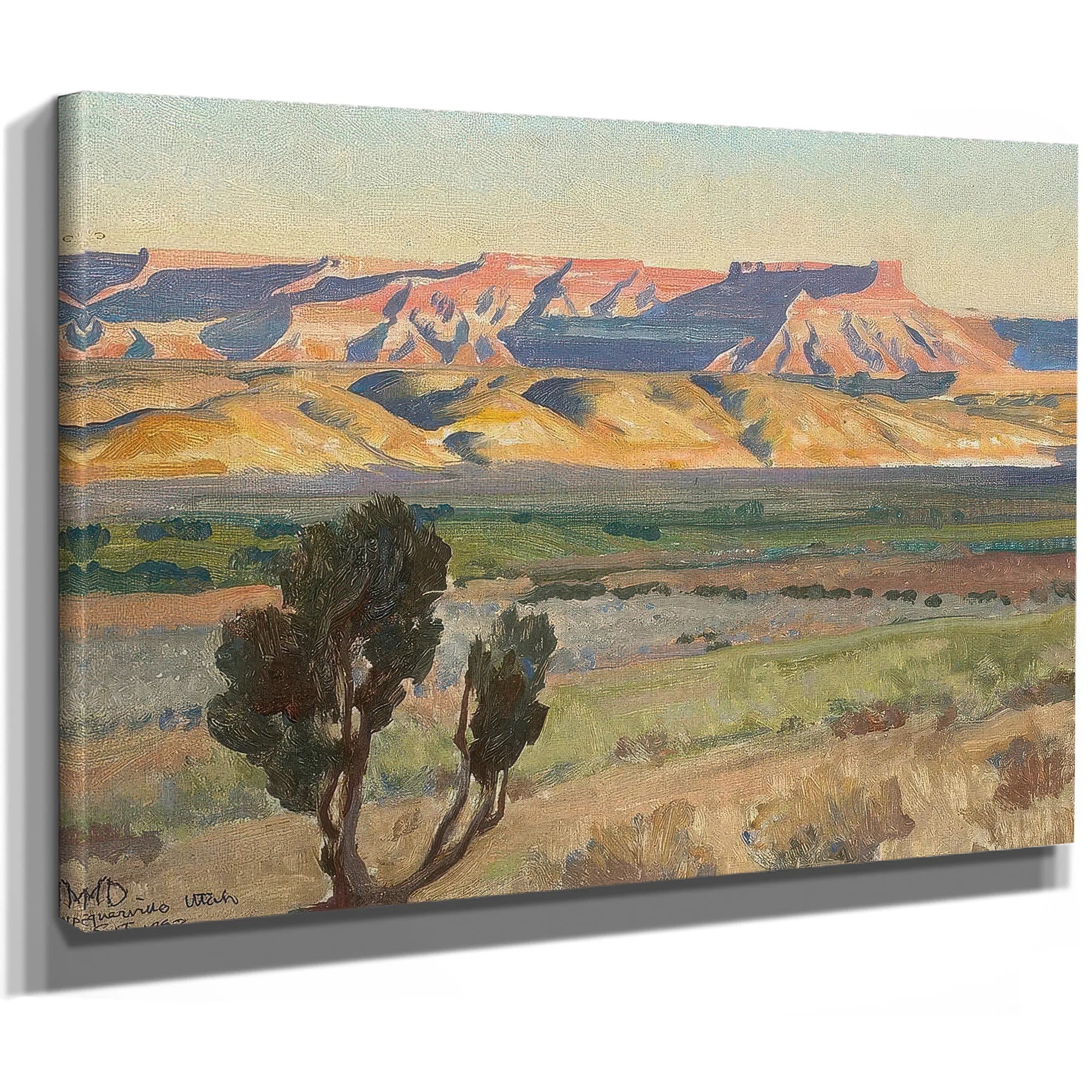 Fields Of Toquerville Utah By Maynard Dixon Fine Art Print