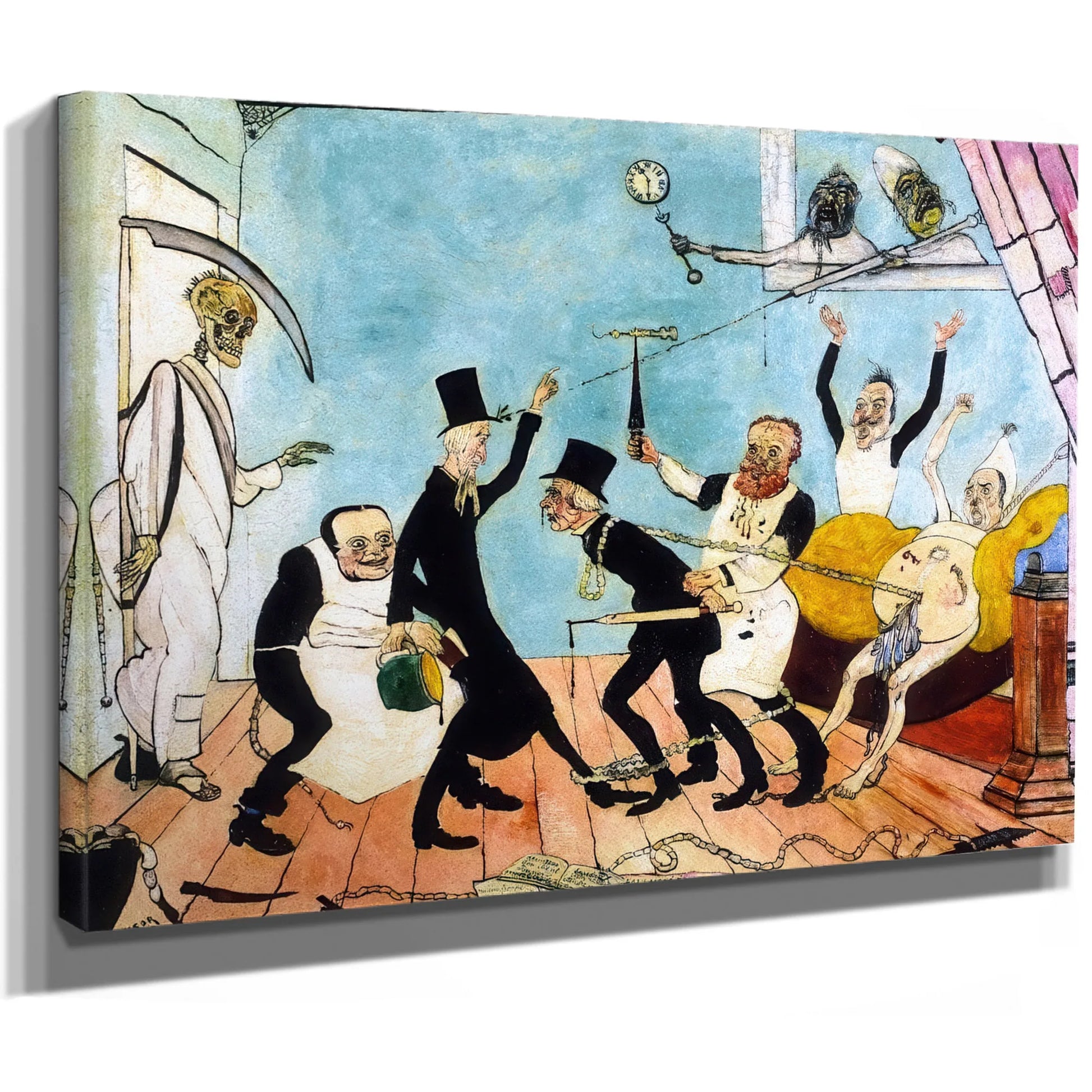 The Bad Doctors By James Ensor Fine Art Print