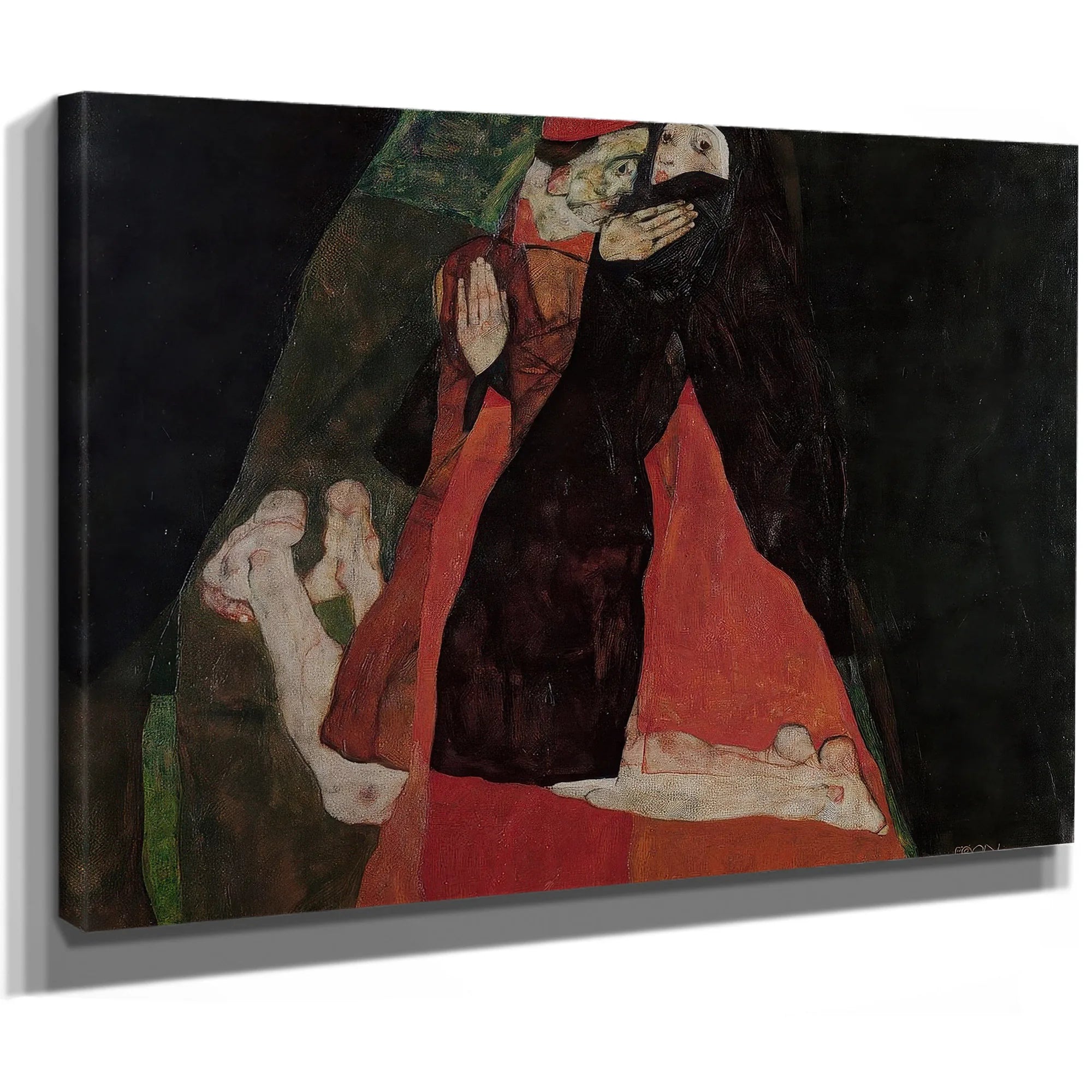 Cardinal And Nun Caress 1912 Expressionism Pc By Egon Schiele Fine Art Print