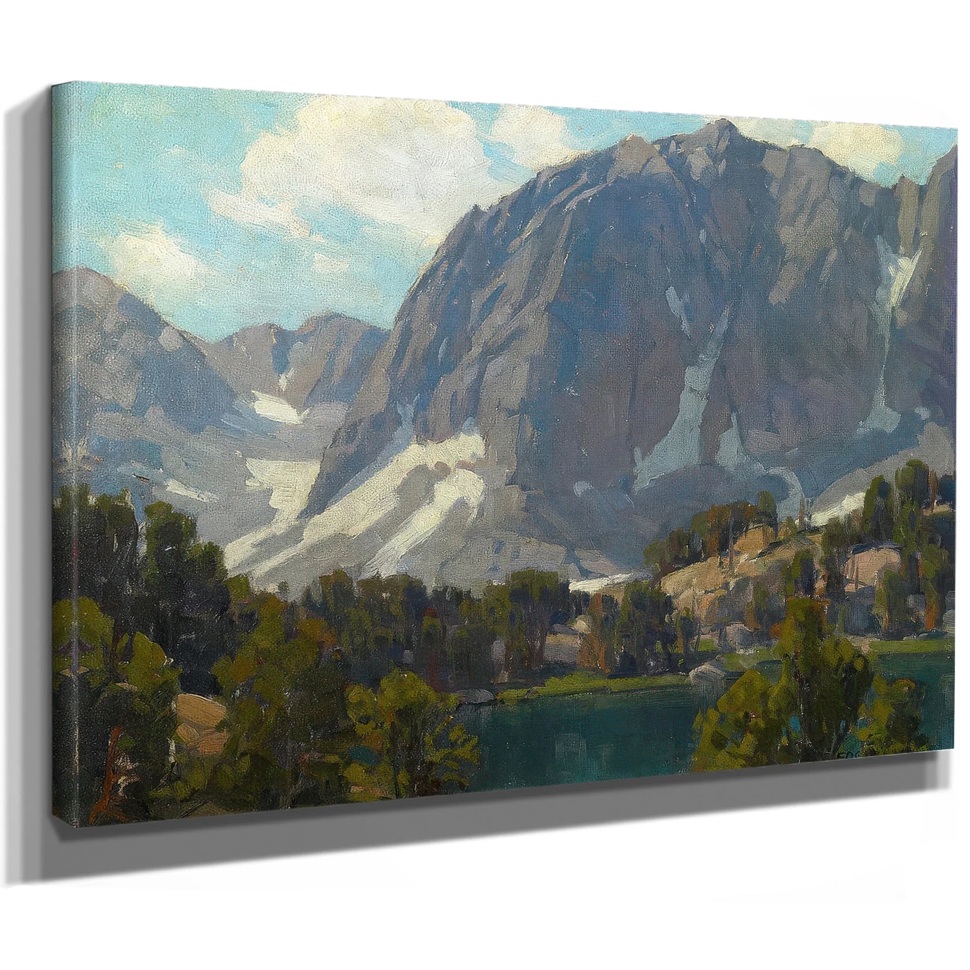 Big Pine Lake (First Lake, Inyo County) By Edgar Payne Fine Art Print