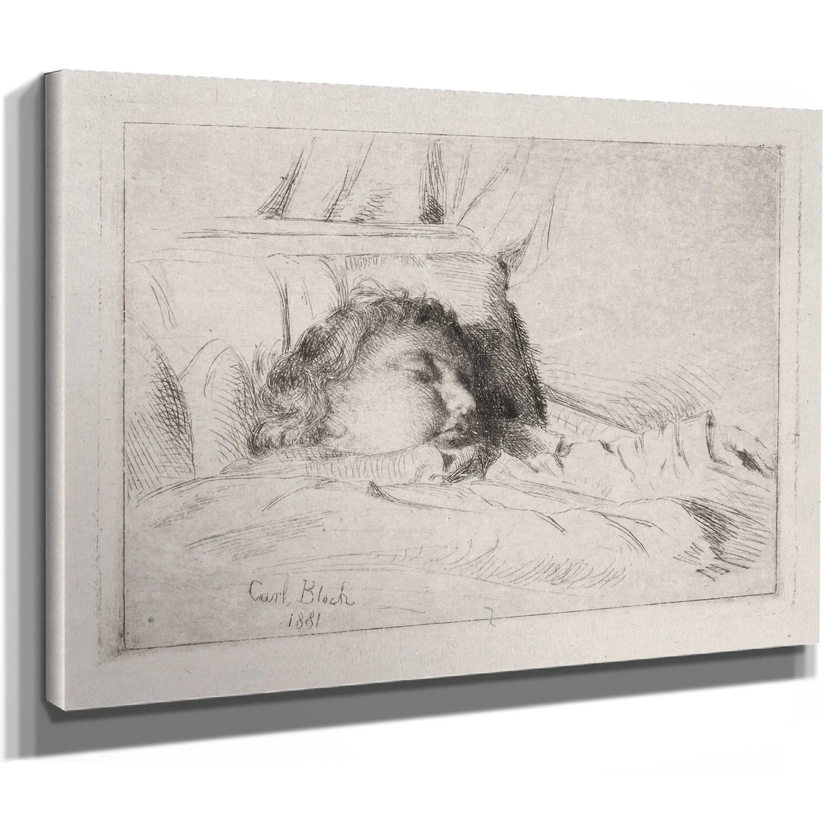 The Sleeping Child by Carl Bloch