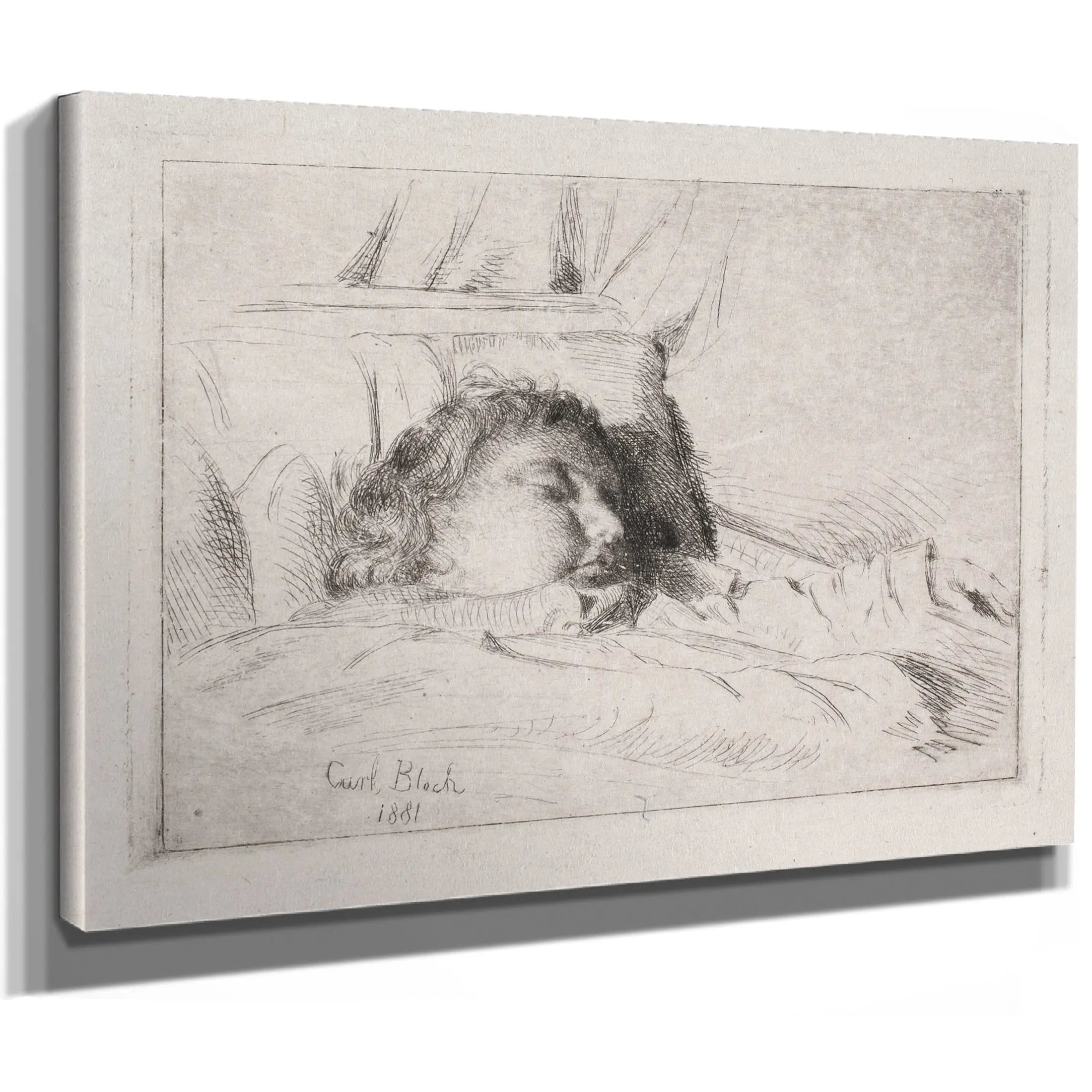 The Sleeping Child by Carl Bloch