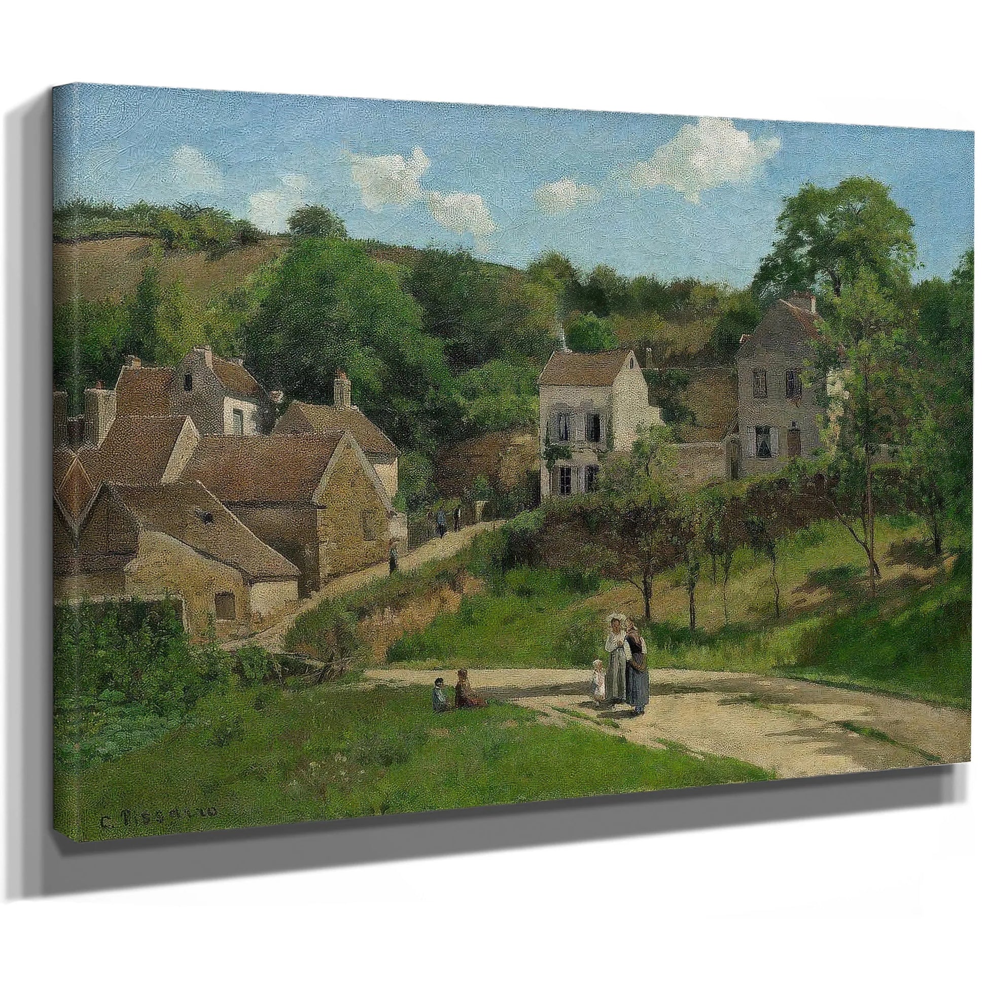 Pissarro Lhermitage A Pontoise 1867 By Camille Pissarro Fine Art Print