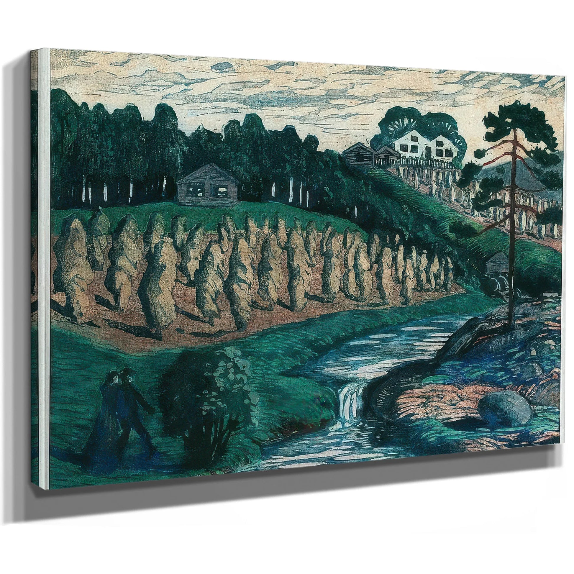 Large Stook By Nicolai Astrup Fine Art Print