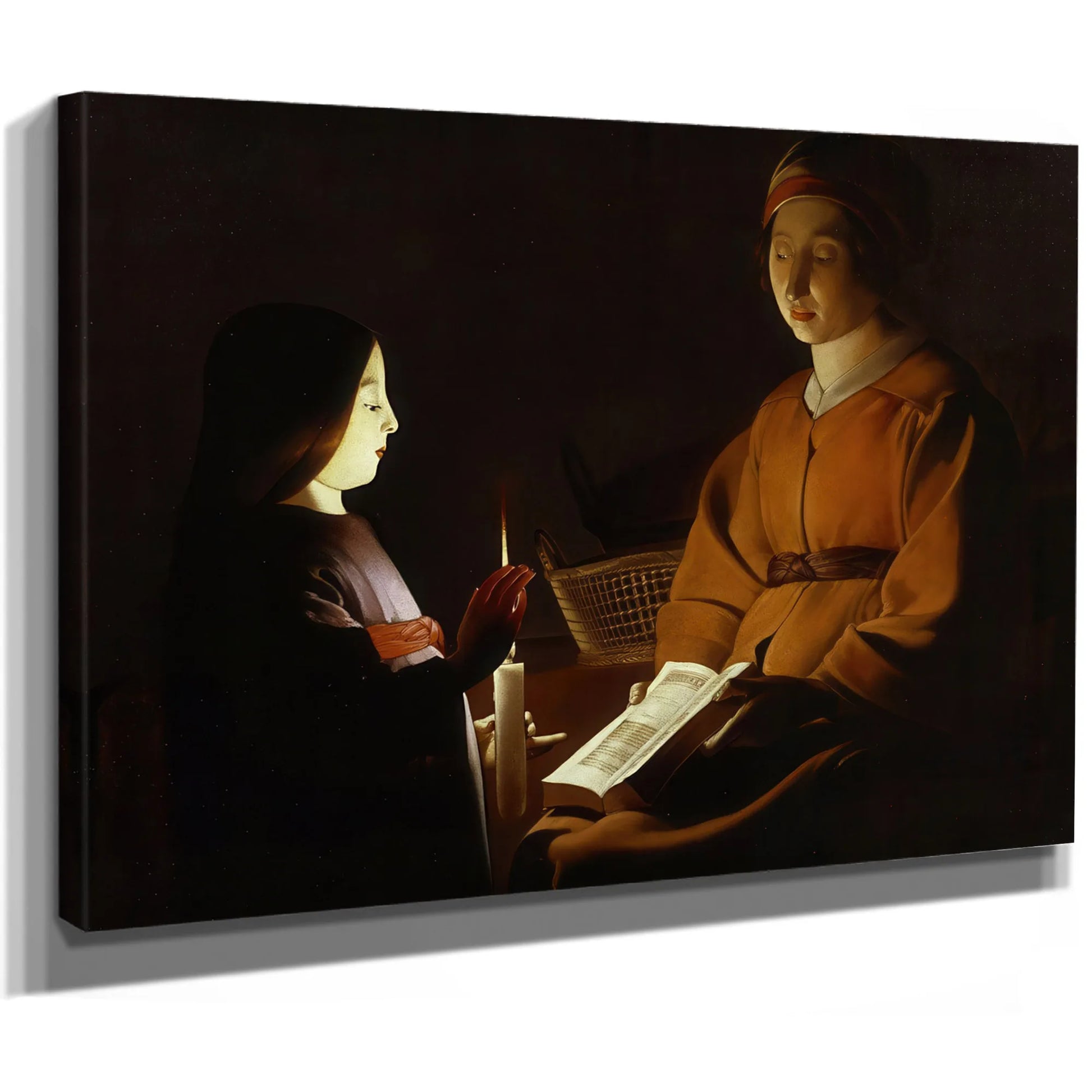 The Education Of The Virgin 1650 By Georges De La Tour Fine Art Print