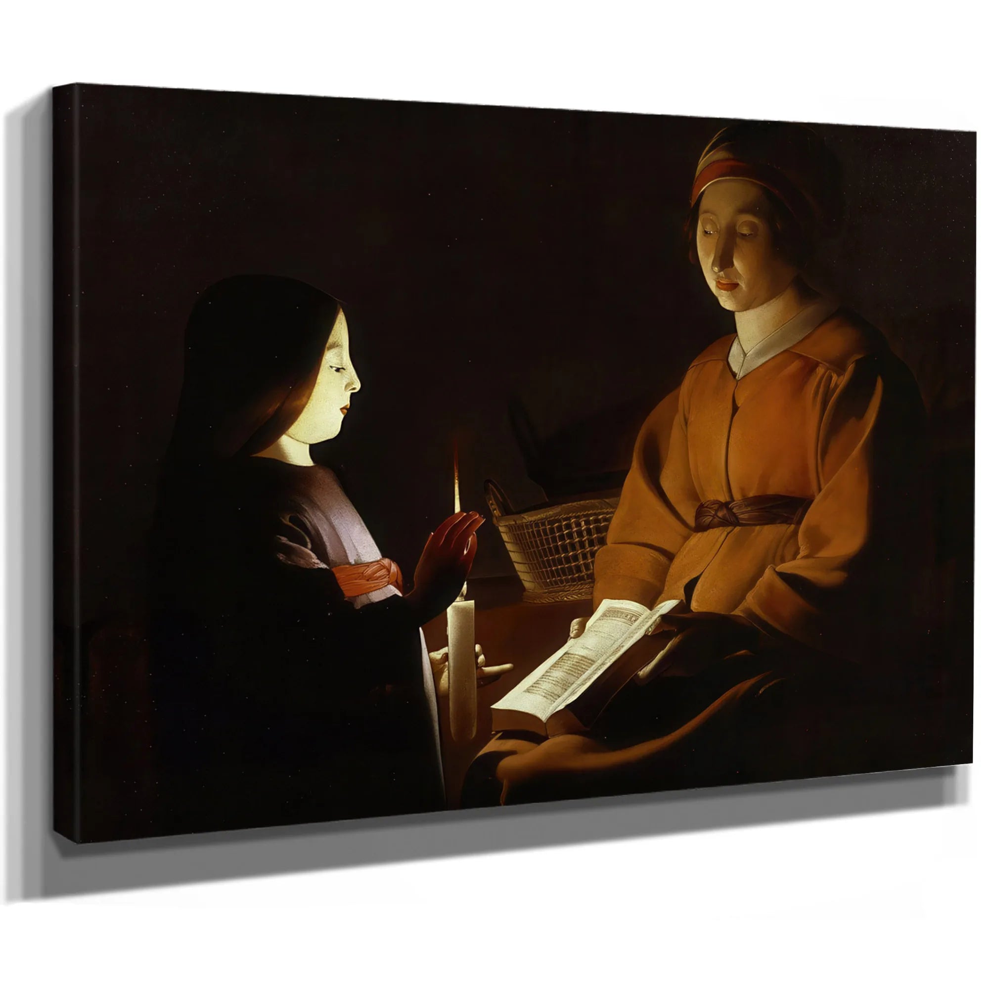 The Education Of The Virgin 1650 By Georges De La Tour Fine Art Print