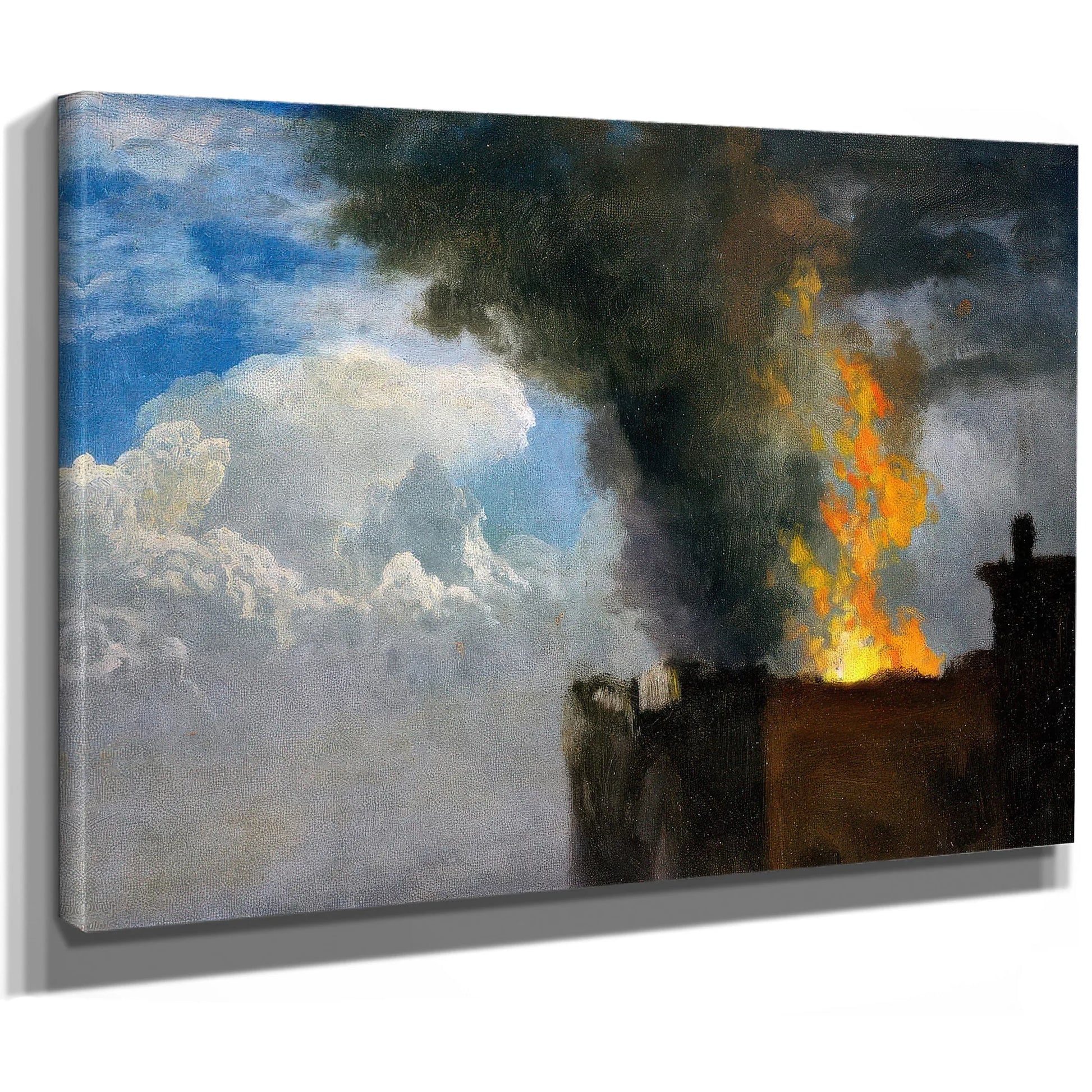 The Conflagration By Bierstadt Albert Fine Art Print
