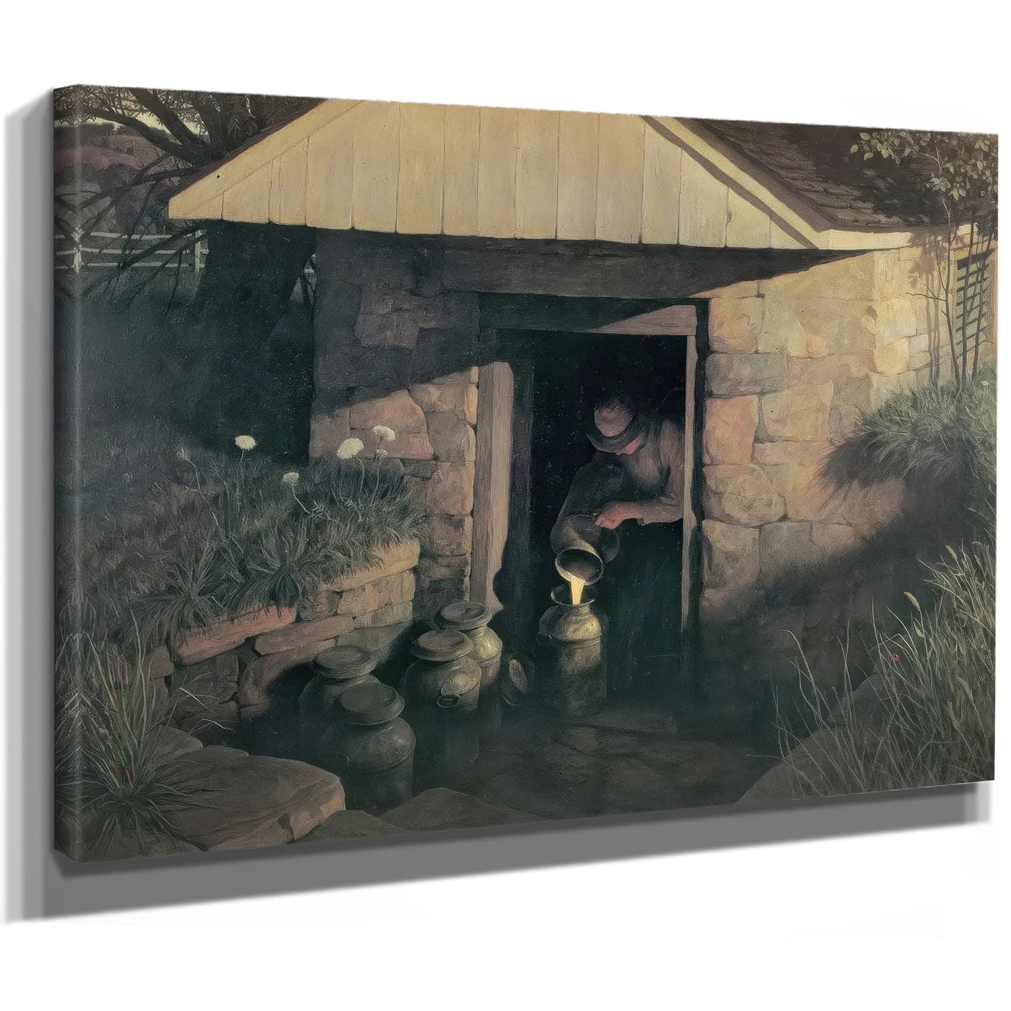 The Springhouse By NC Wyeth Fine Art Print