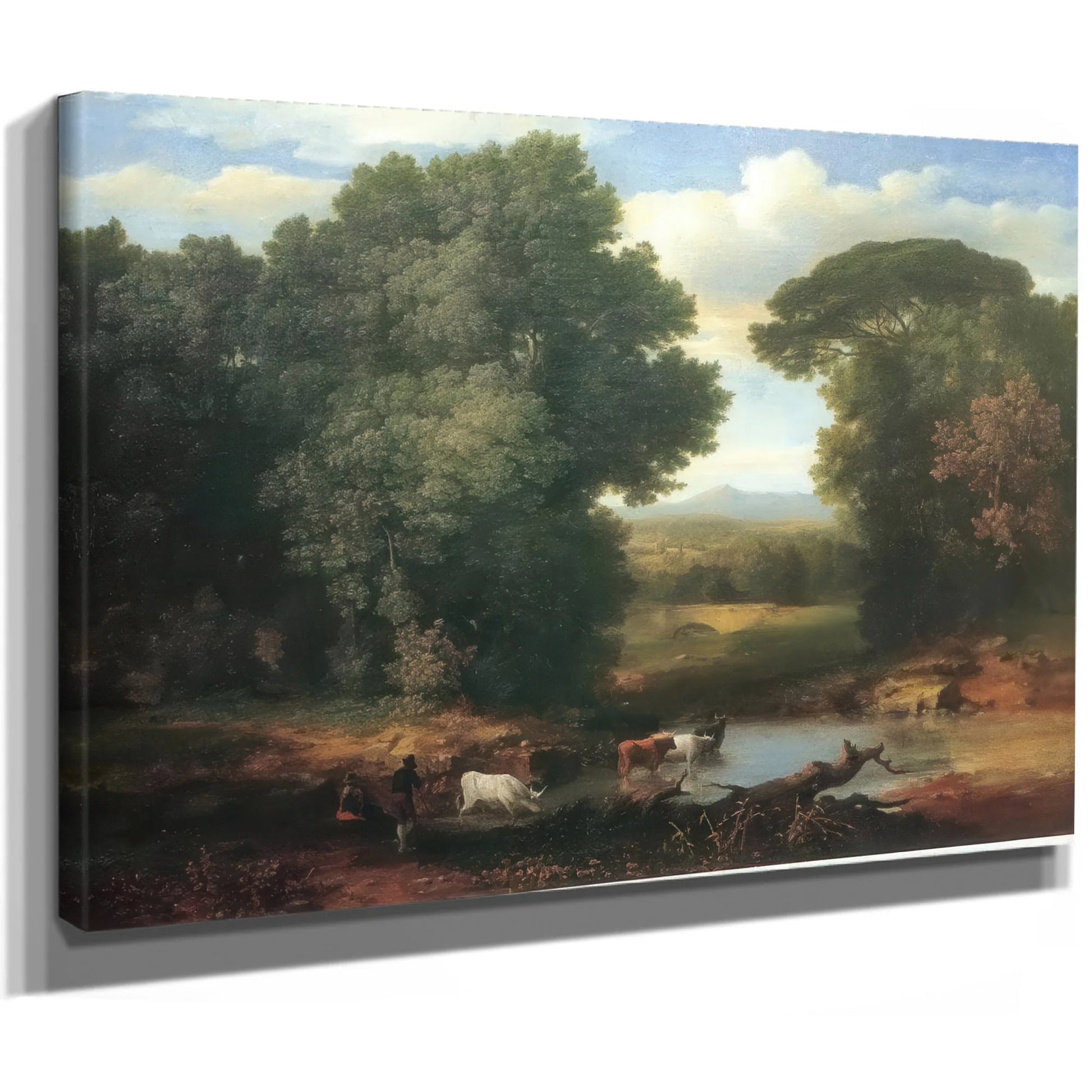 A Bit Of The Roman Aqueduct By George Inness Fine Art Print