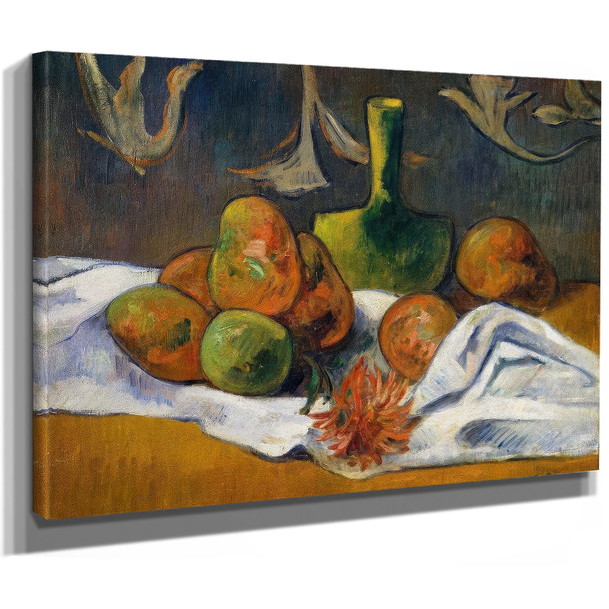Still Life With Teapot And Fruit 1896 By Paul Gauguin Fine Art Print