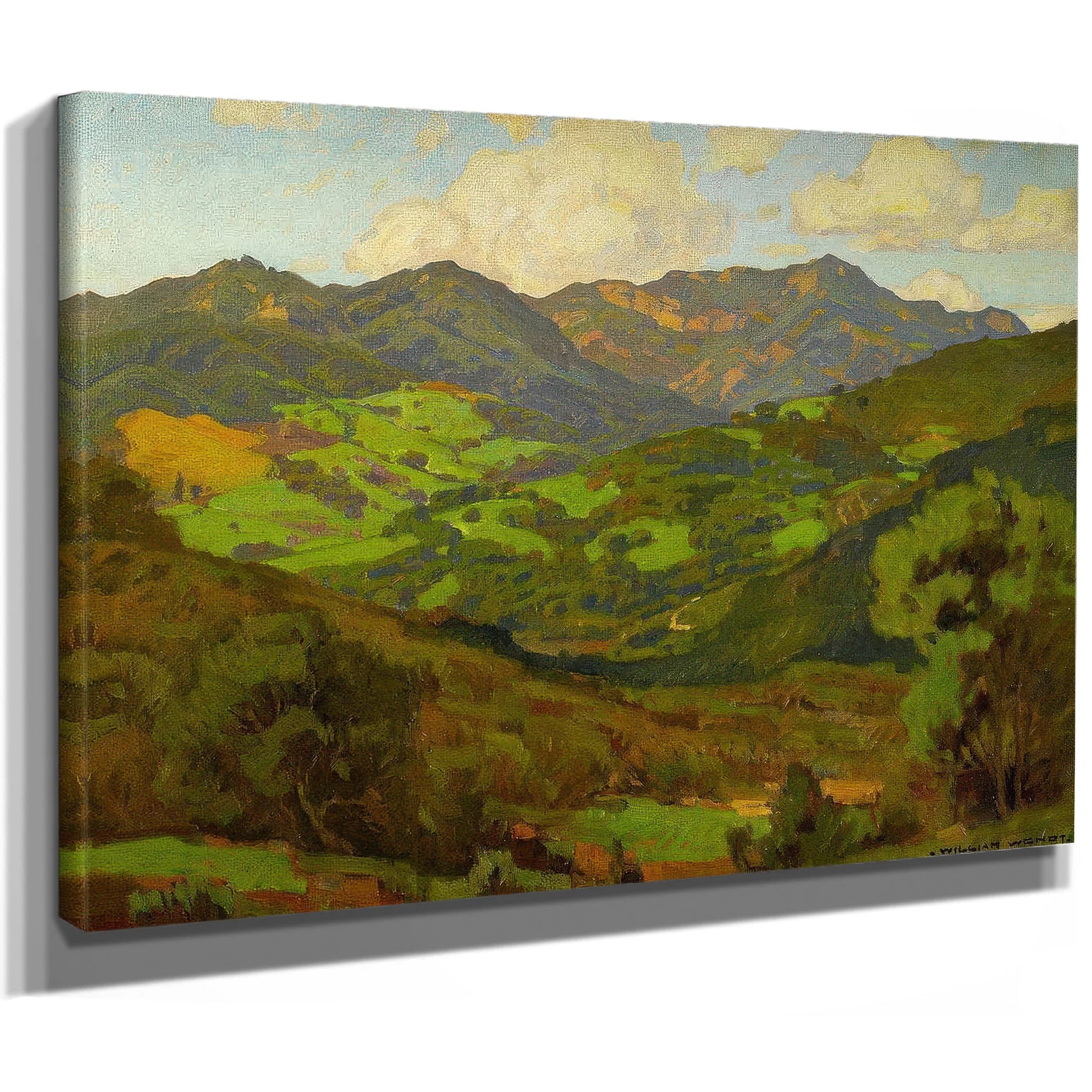 Converging Fields (Mountains Of Malibu) By William Wendt Fine Art Print