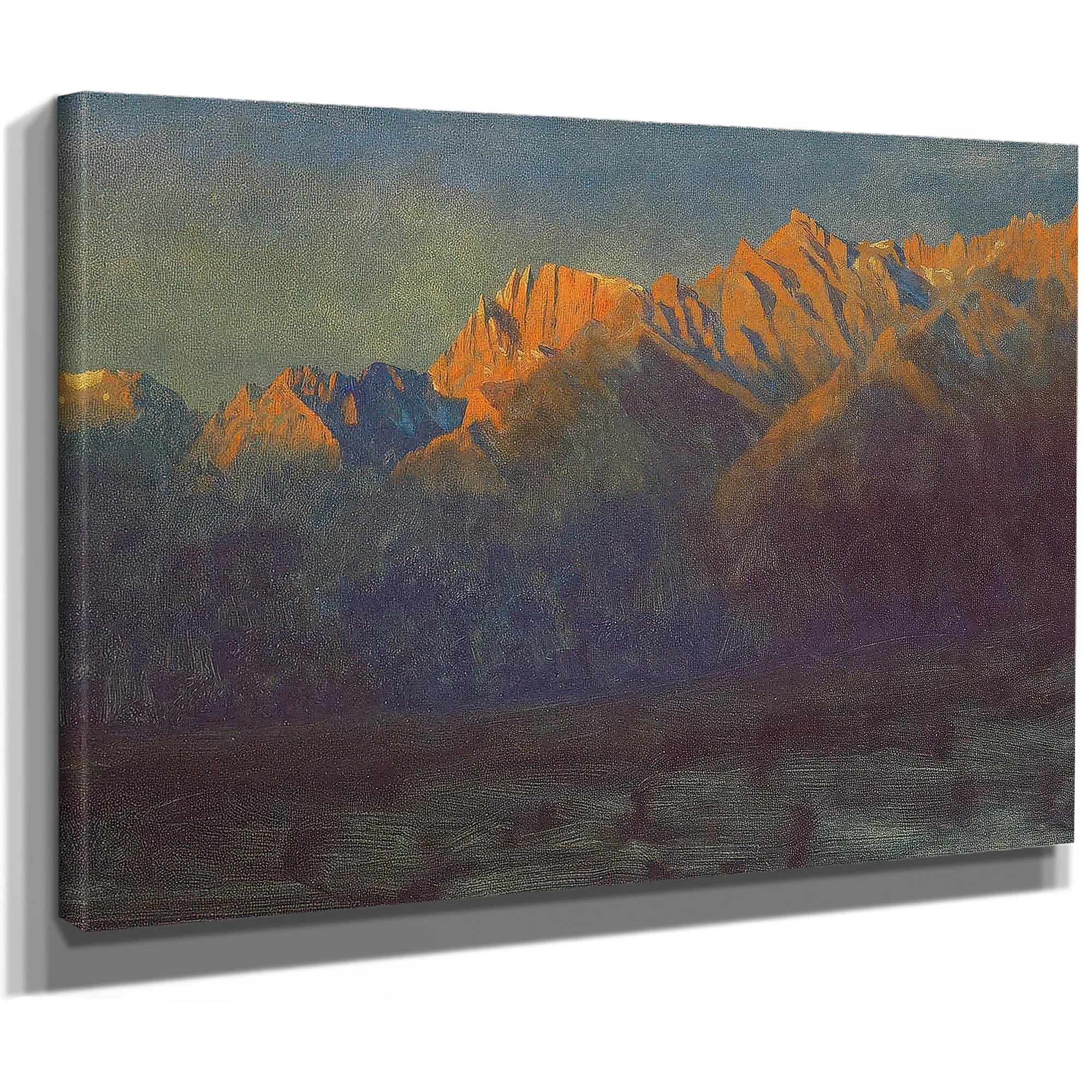 Sunrise In The Sierras By Albert Bierstadt Fine Art Print