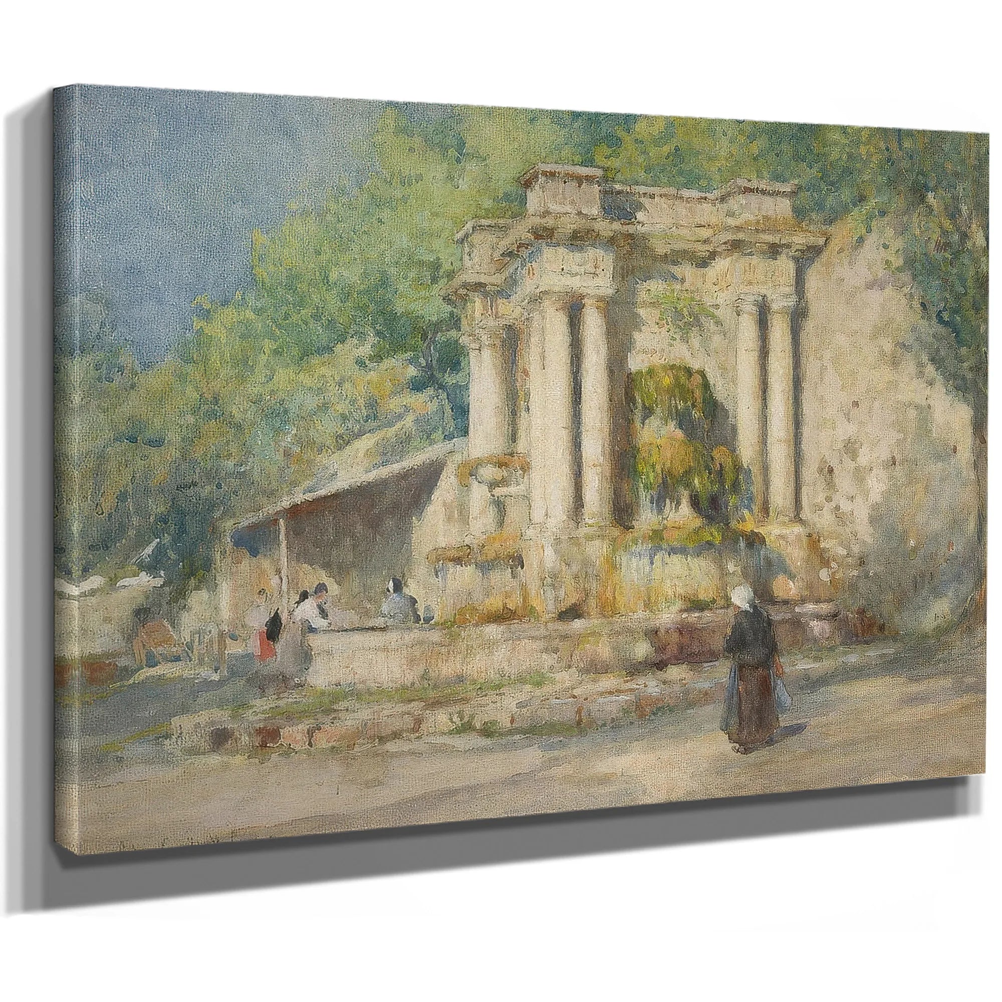 Fountain At Digne, Bas Alpes, 1914 By Colin Campbell Cooper Fine Art Print
