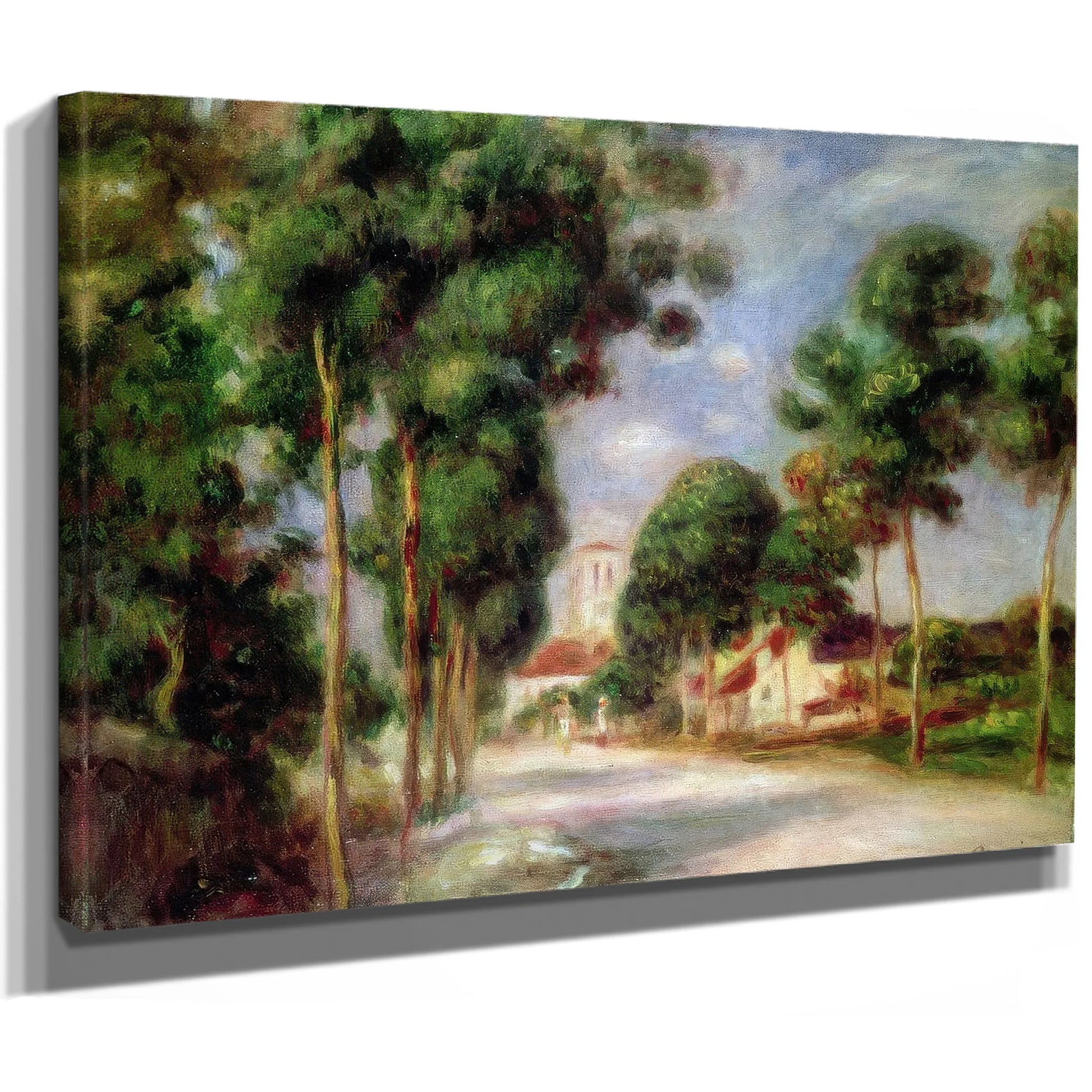 The Road To Essoyes By Pierre Auguste Renoir Fine Art Print