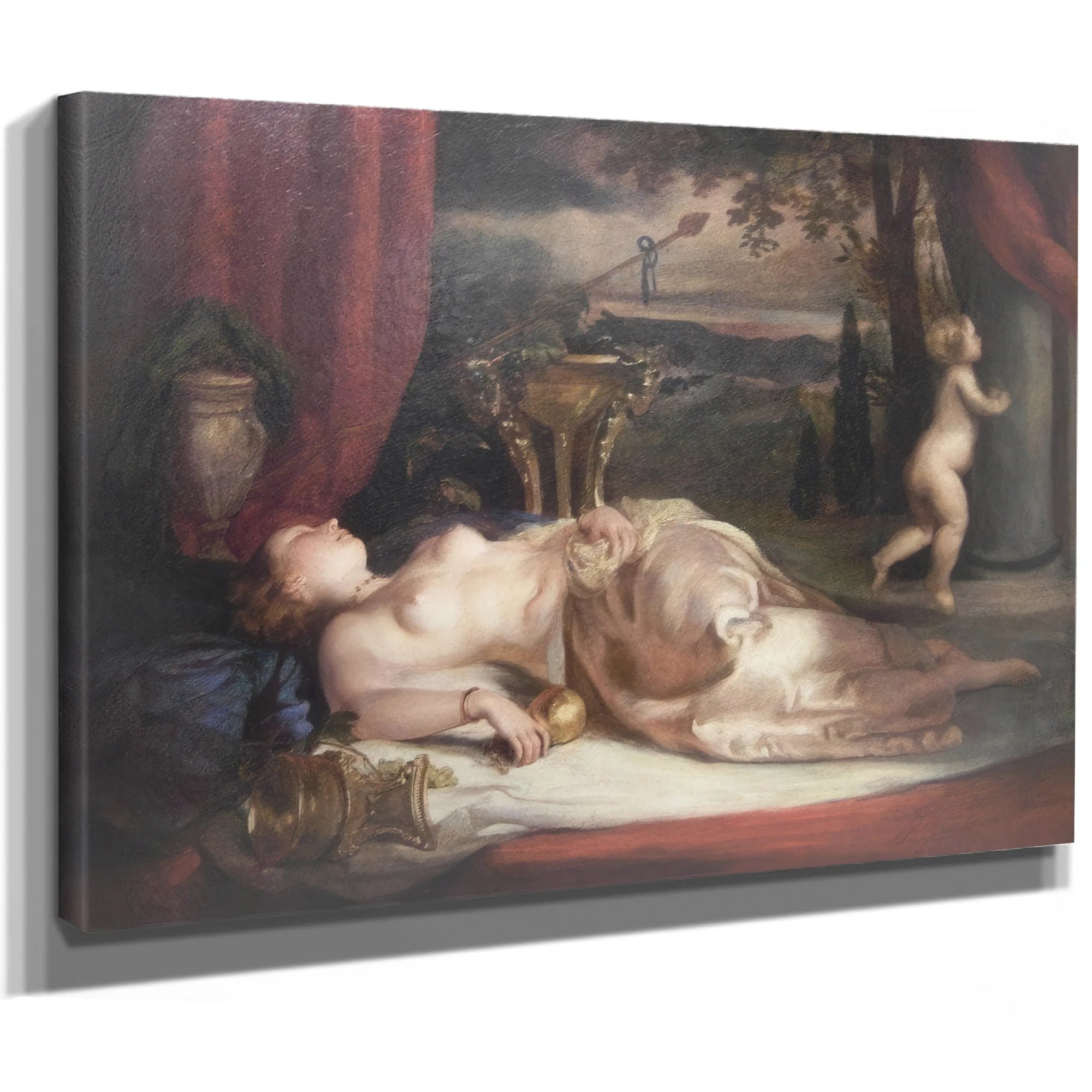 Nude Asleep By William Etty Fine Art Print