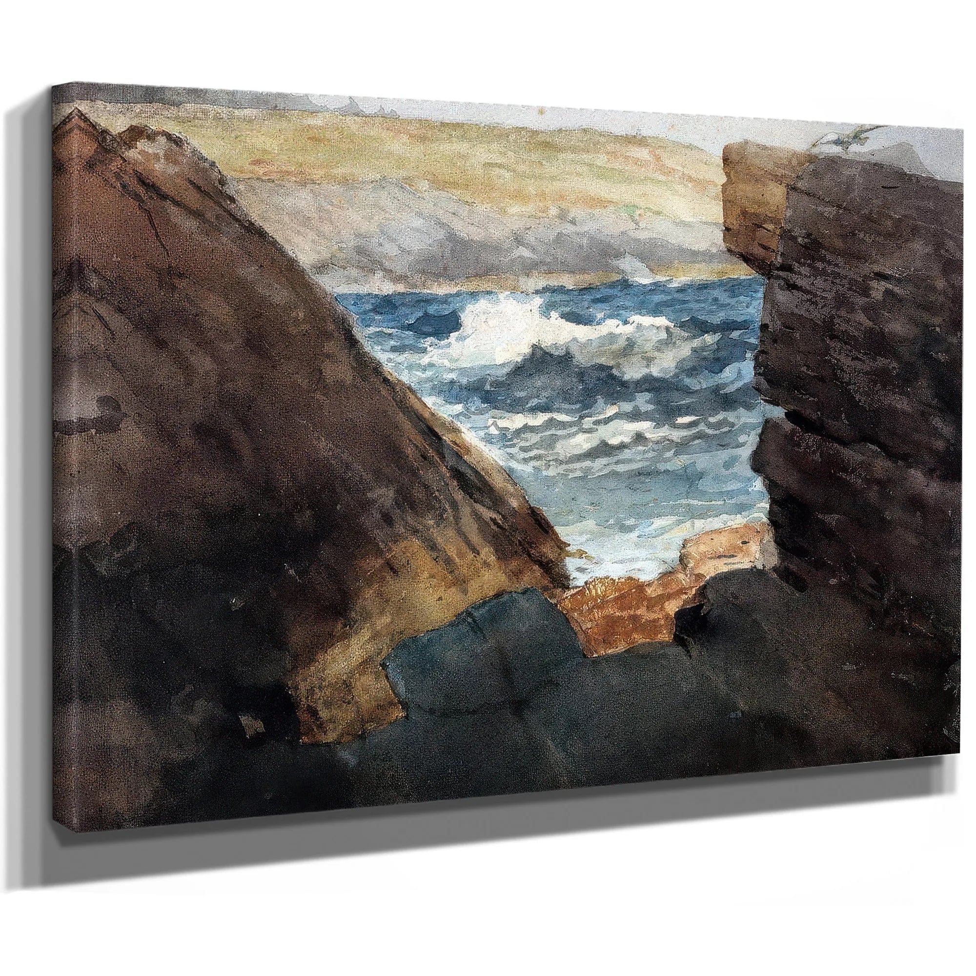 Through The Rocks By Winslow Homer Fine Art Print