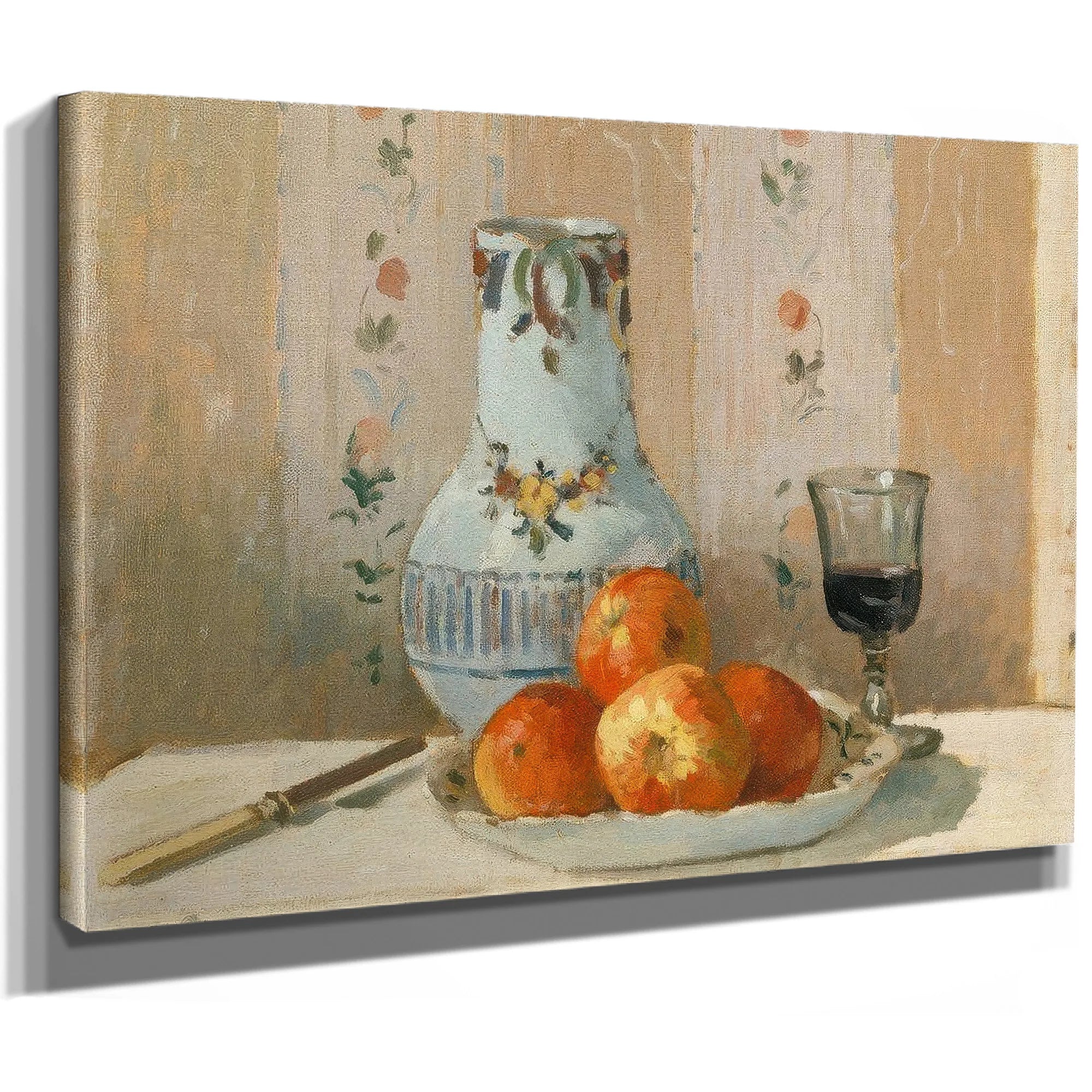Still Life With Apples And Pitcher 1872 By Camille Pissarro Fine Art Print