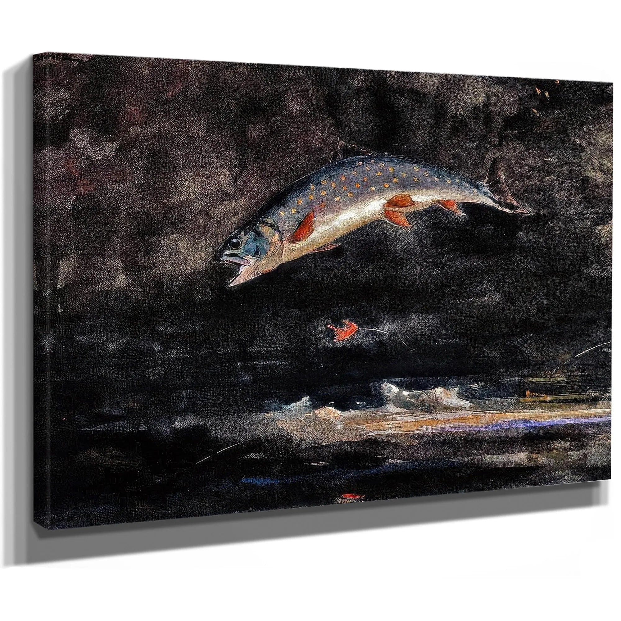 Jumping Trout By Winslow Homer Fine Art Print