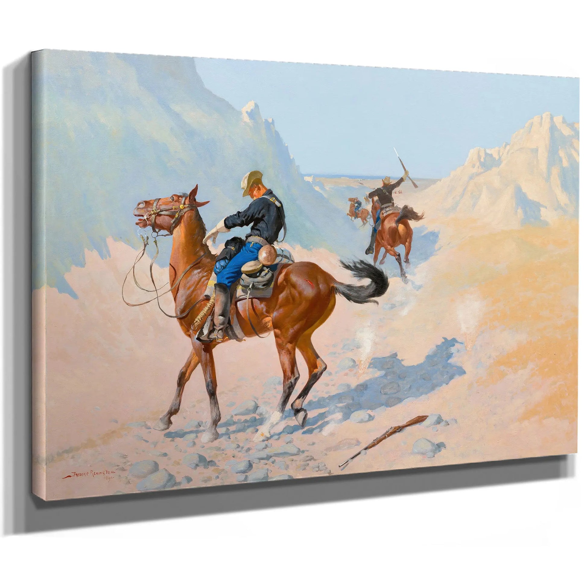 The Advance Guard Or The Military Sacrifice The Ambush  by Frederic Remington