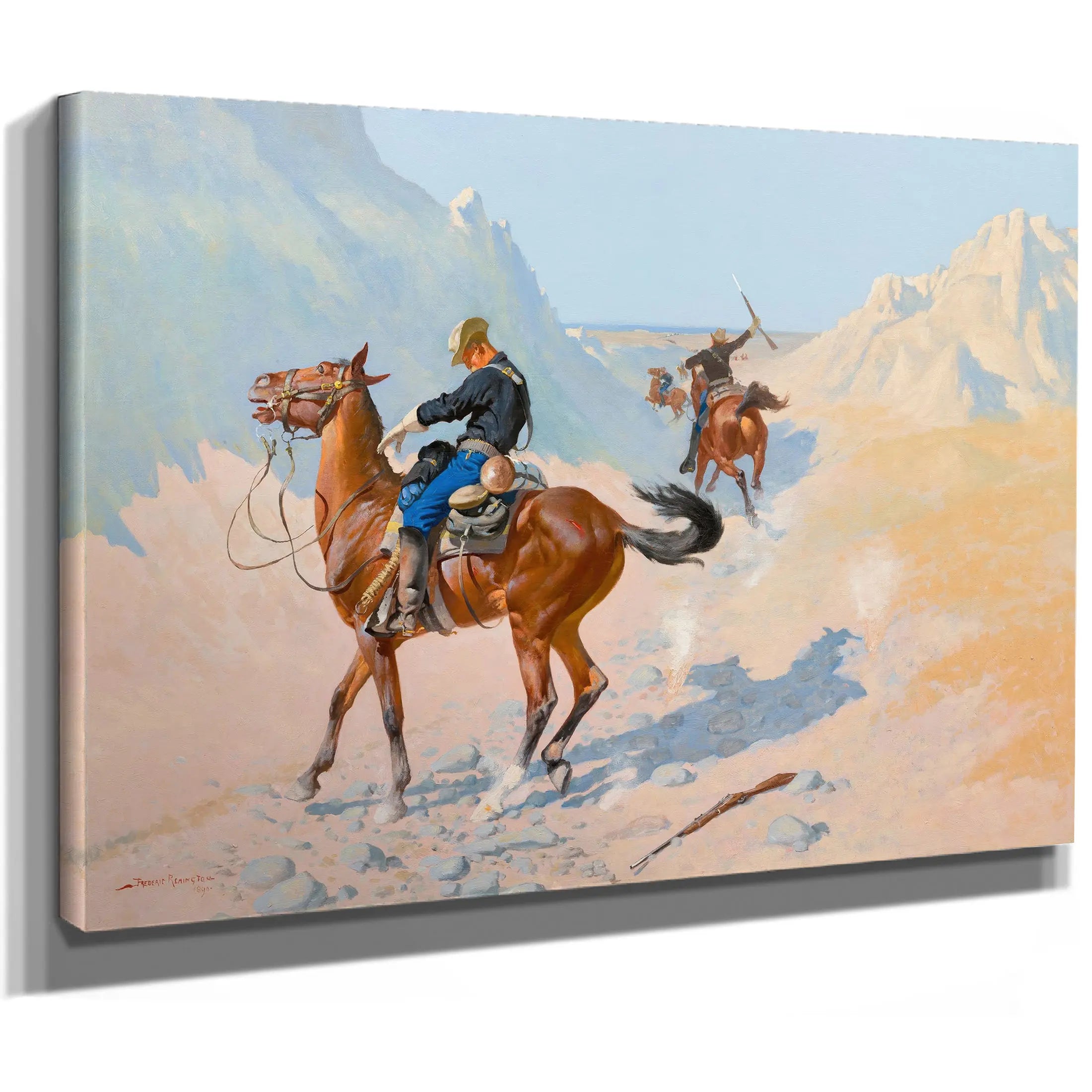 The Advance Guard Or The Military Sacrifice The Ambush  by Frederic Remington