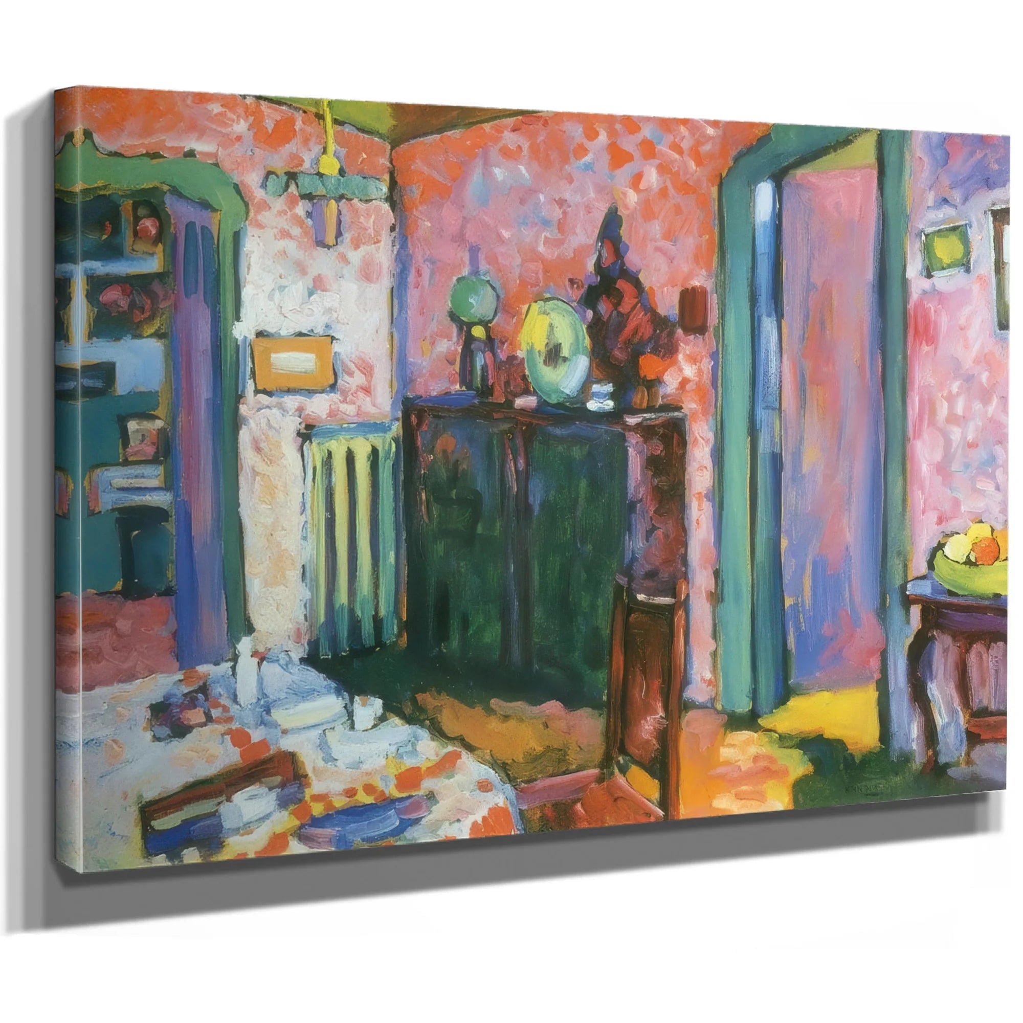 Interior ( My Dining Room) 1909 By Wassily Kandinsky Fine Art Print