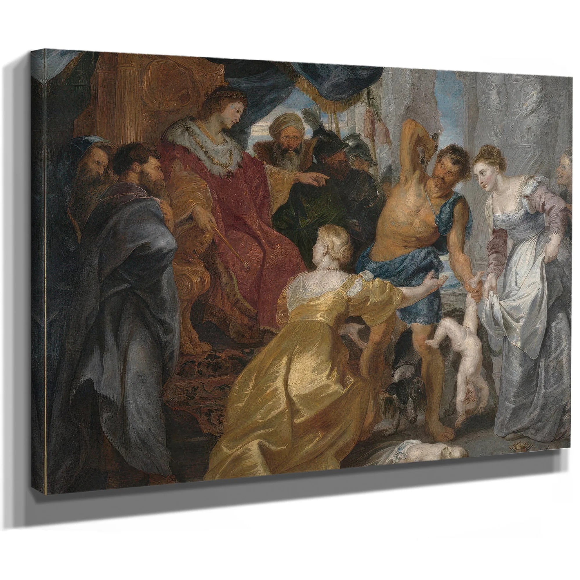 The Judgement Of Solomon By Peter Paul Rubens Fine Art Print