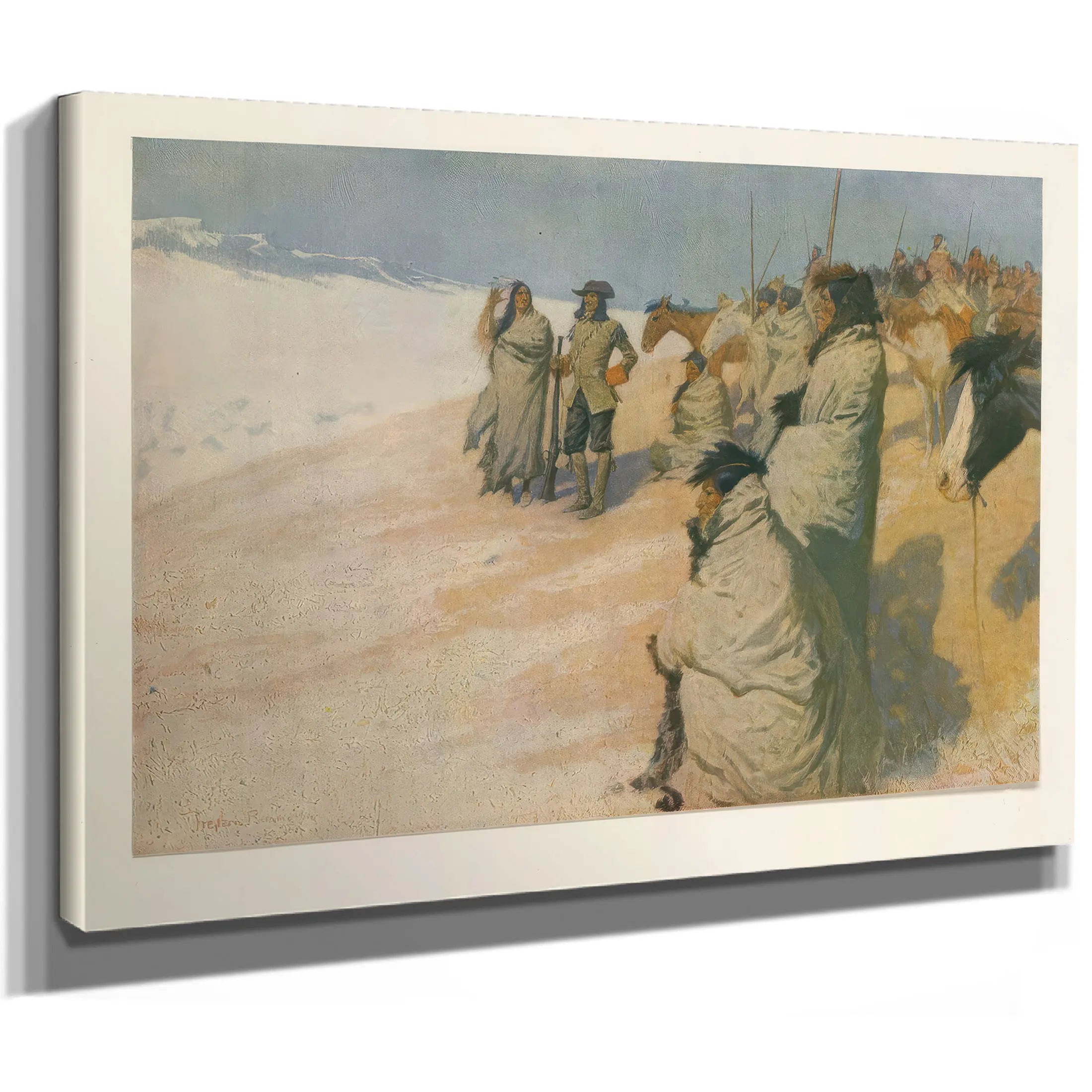 La Vrendrye From Colliers Weekly Pub  by Frederic Remington