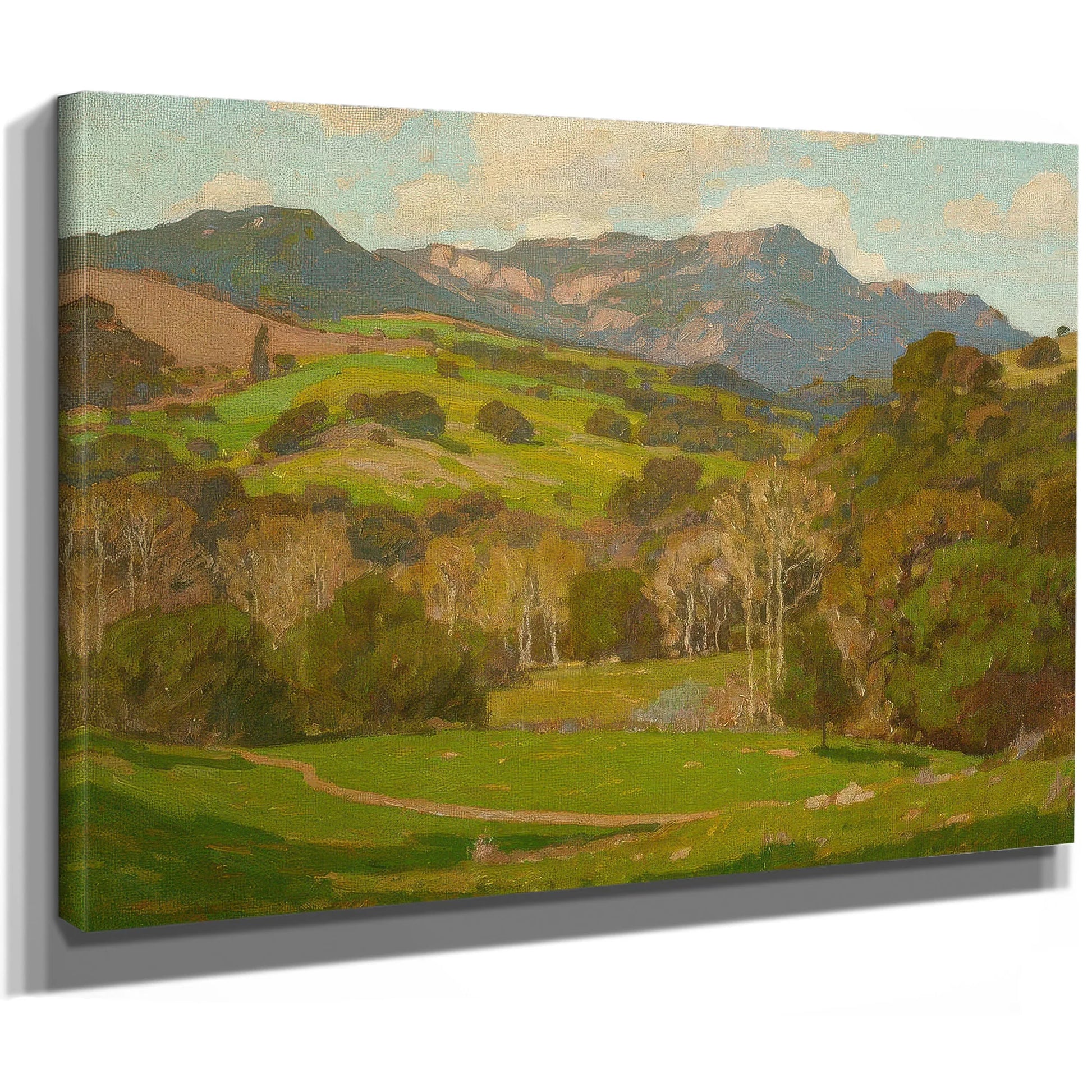 Verdant Hills On A Clear Day By William Wendt Fine Art Print