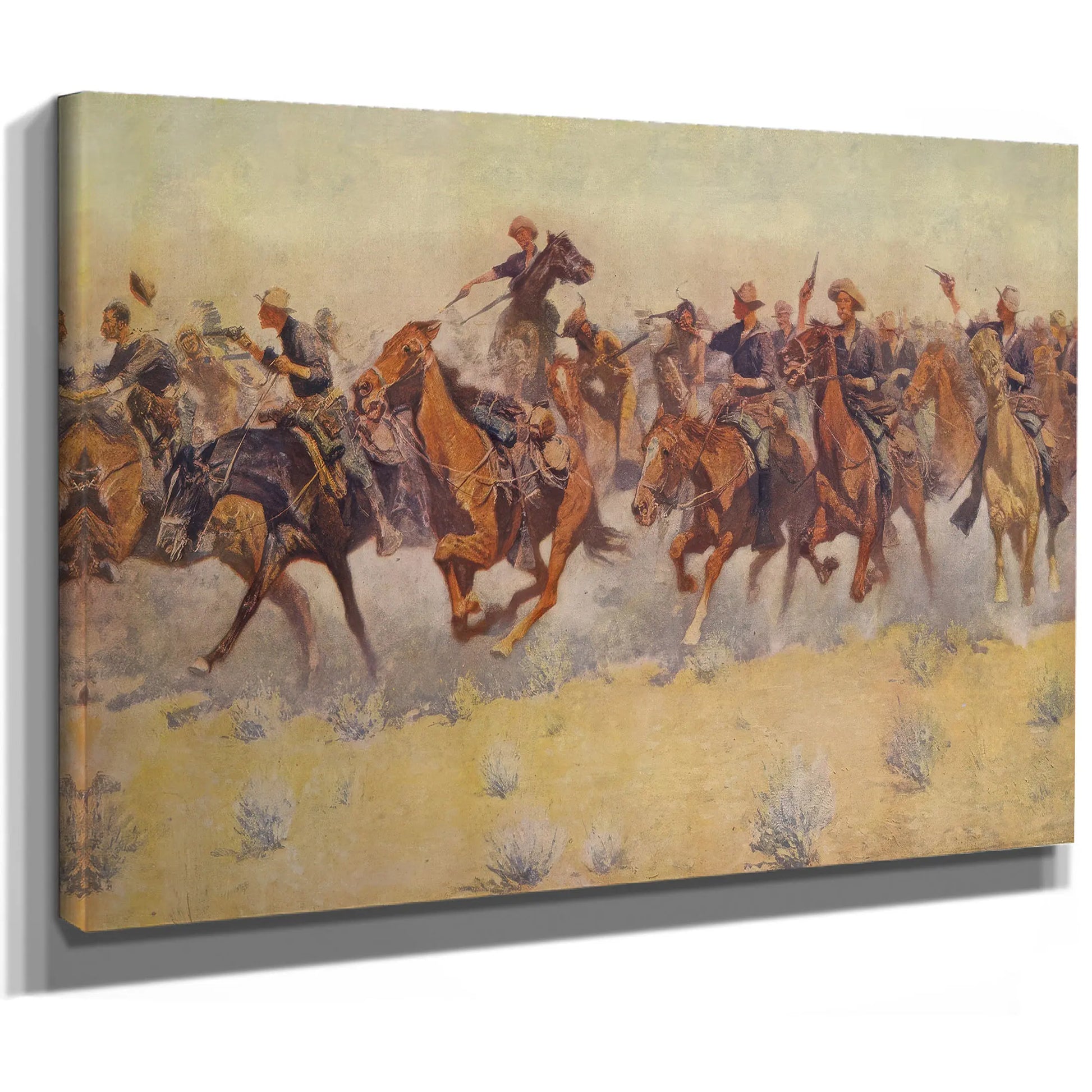 The Charge From Colliers Weekly Pub by Frederic Remington