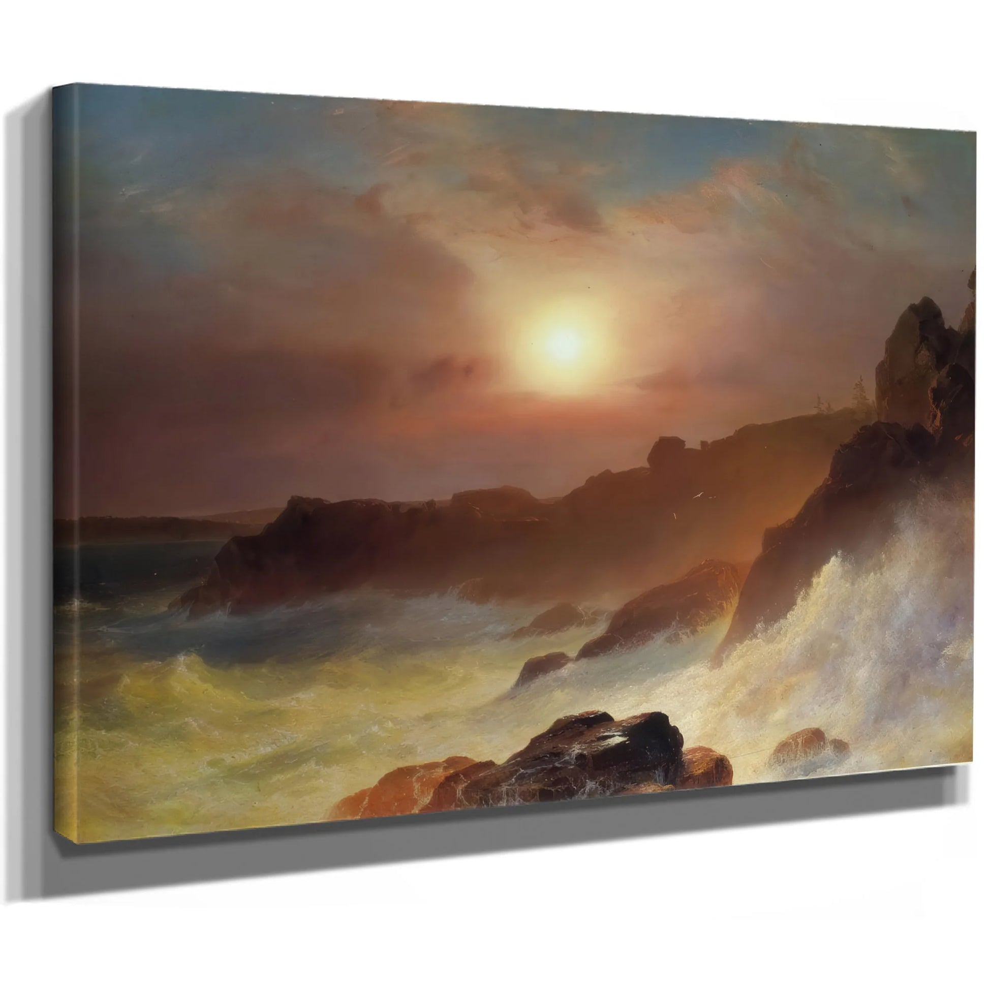 Coastal Scene Mount Desert By Frederic Edwin Church Fine Art Print