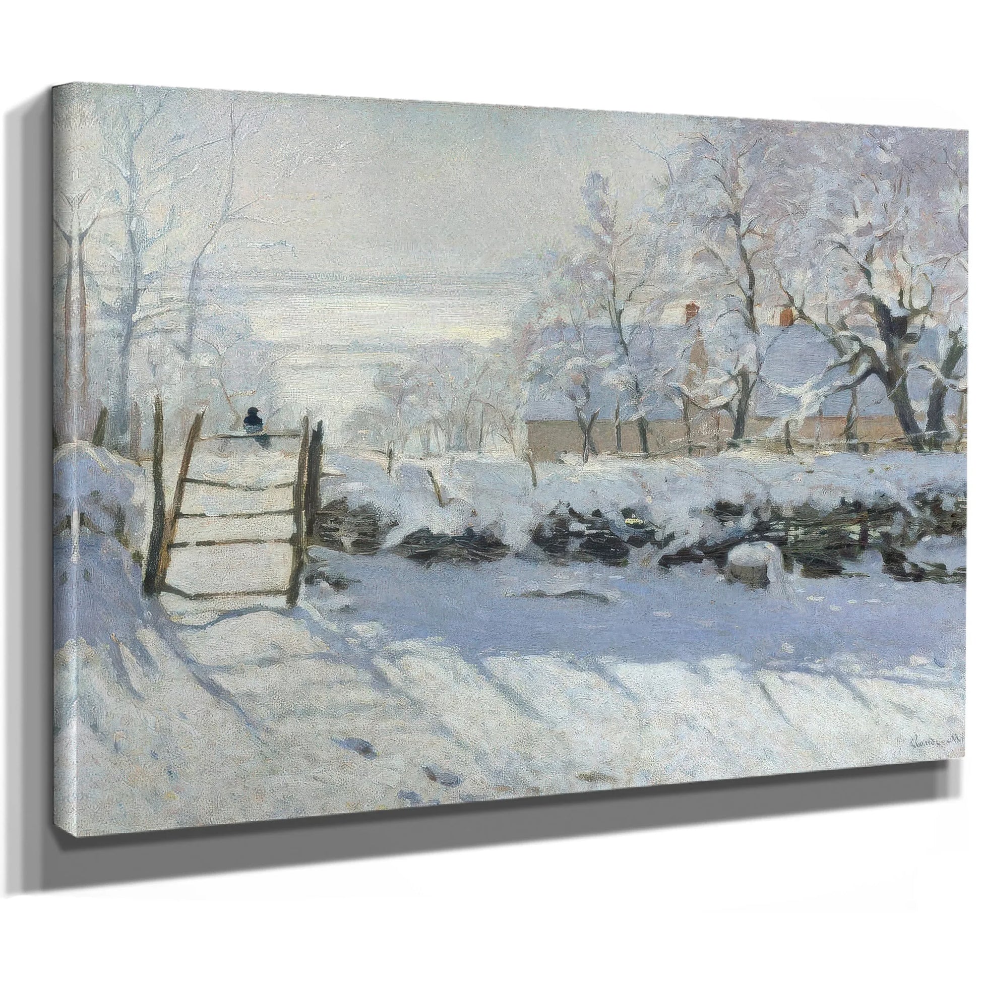 The Magpie 1869 By Claude Monet Fine Art Print