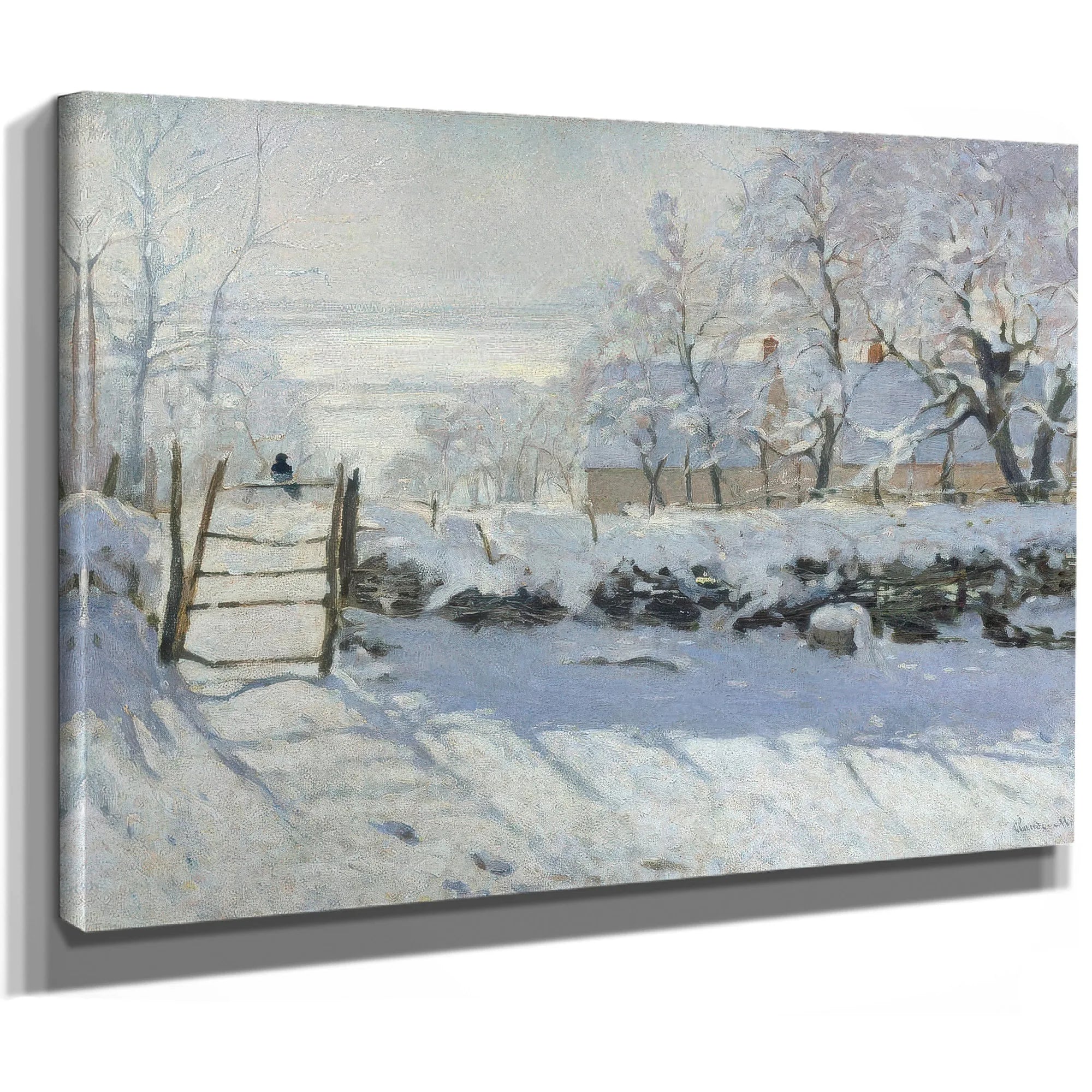 The Magpie 1869 By Claude Monet Fine Art Print