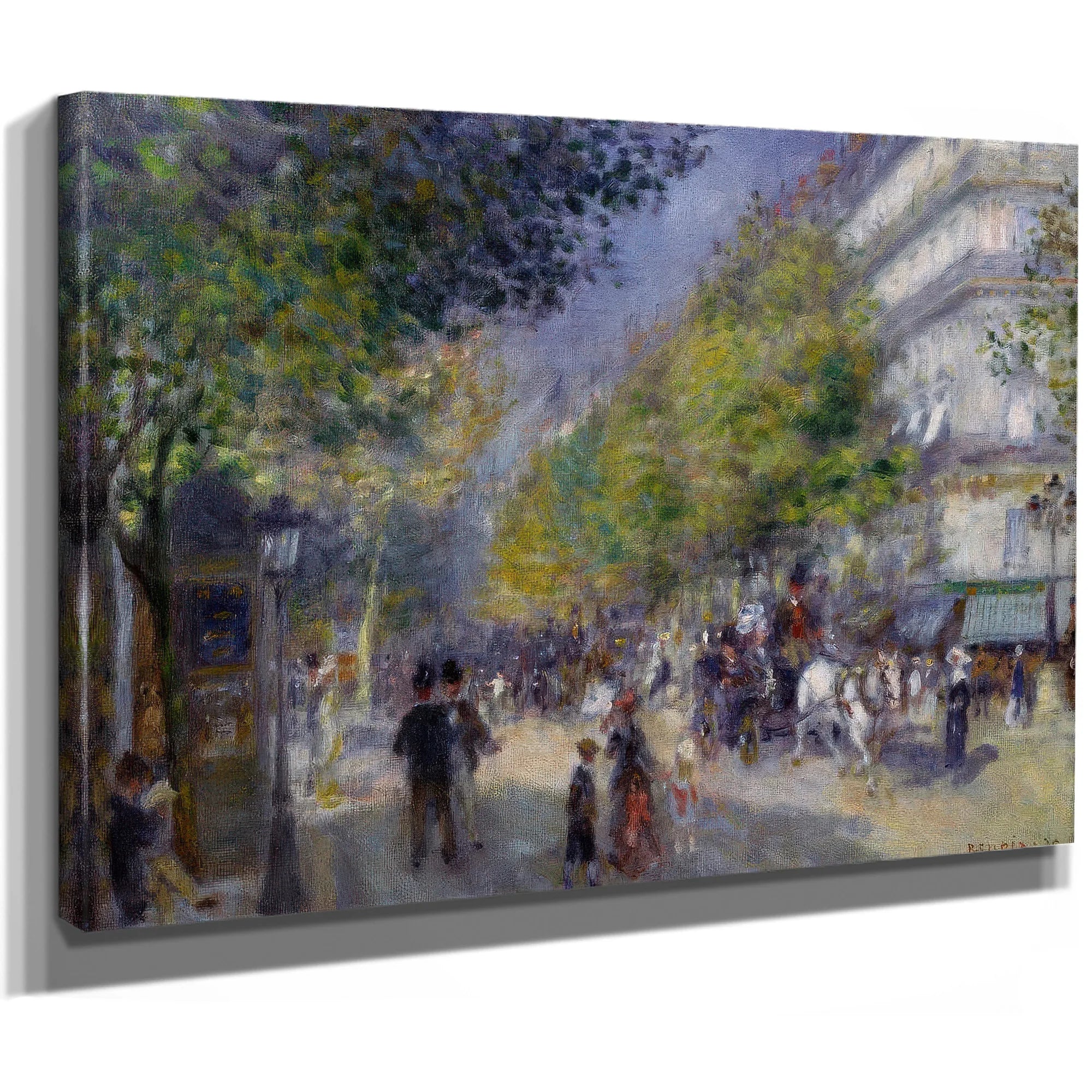 The Grand Boulevards By Pierre August Renoir Fine Art Print