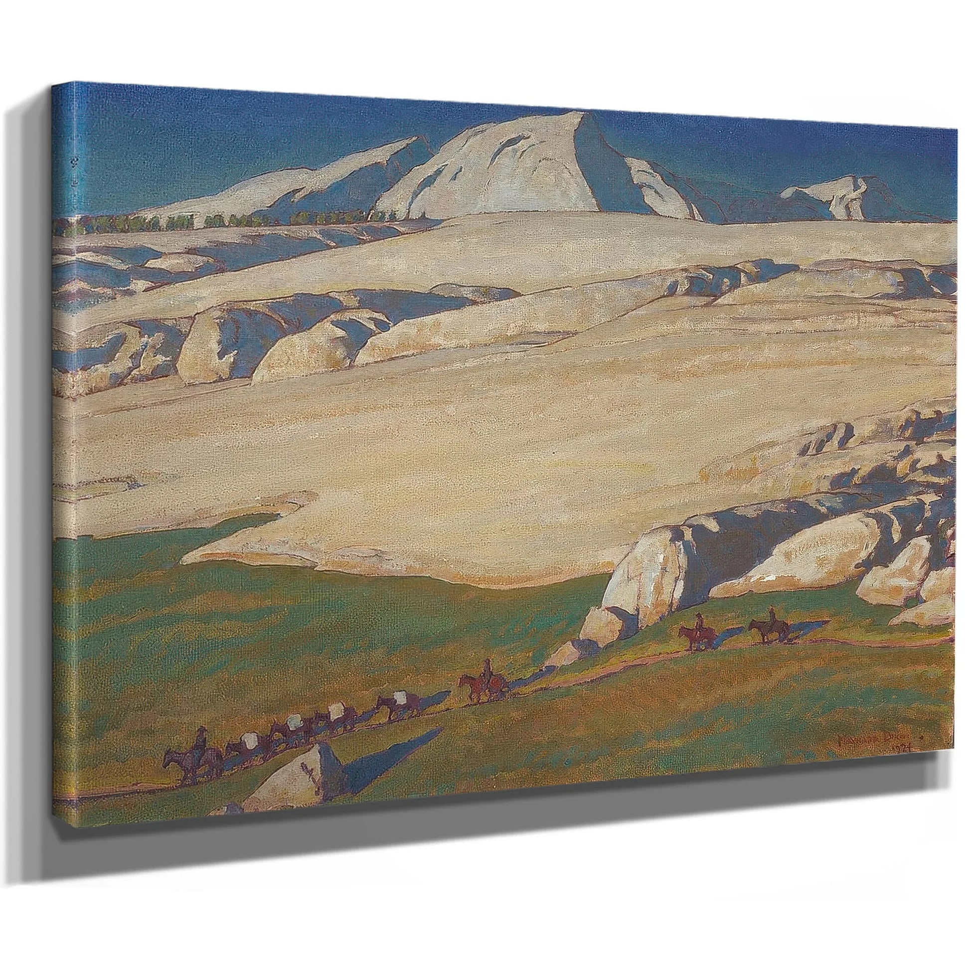 Moraine And Meadow Sierra Nevada Inyo County California 1924 By Maynard Dixon Fine Art Print