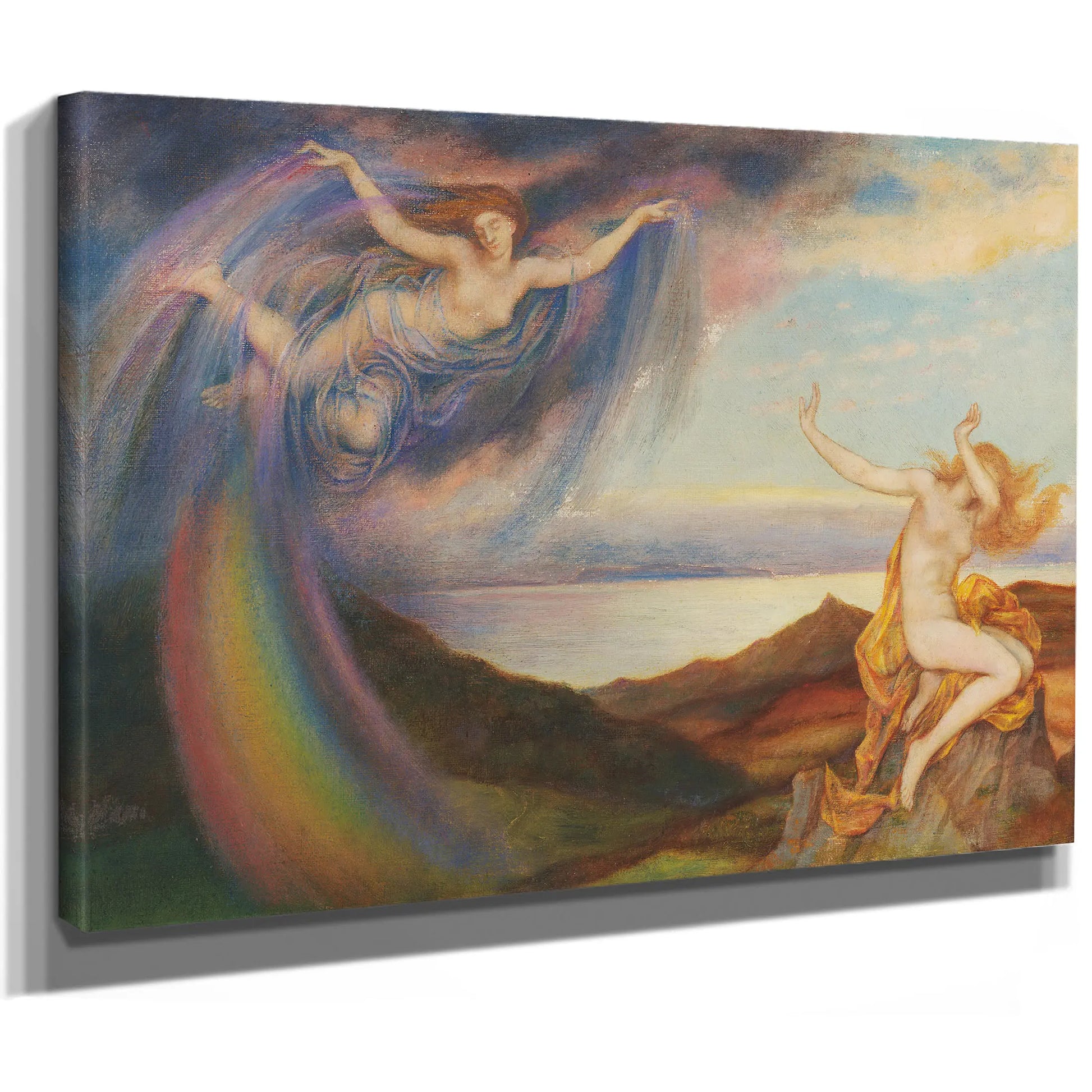 Sunbeam And Summer Shower by Evelyn De Morgan
