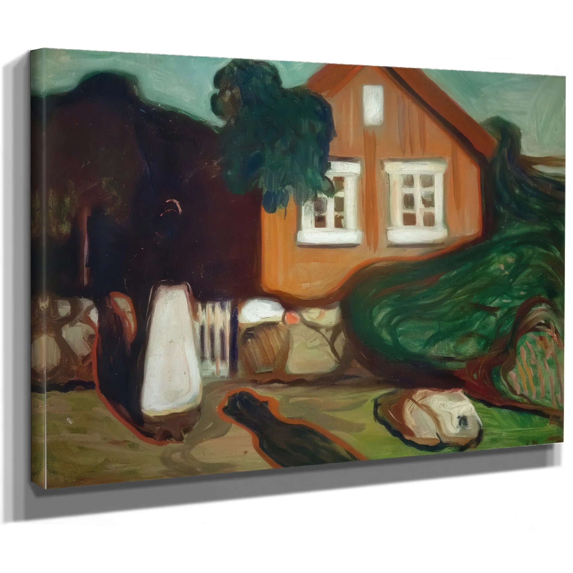 House In Moonlight 1895 By Edvard Munch Fine Art Print