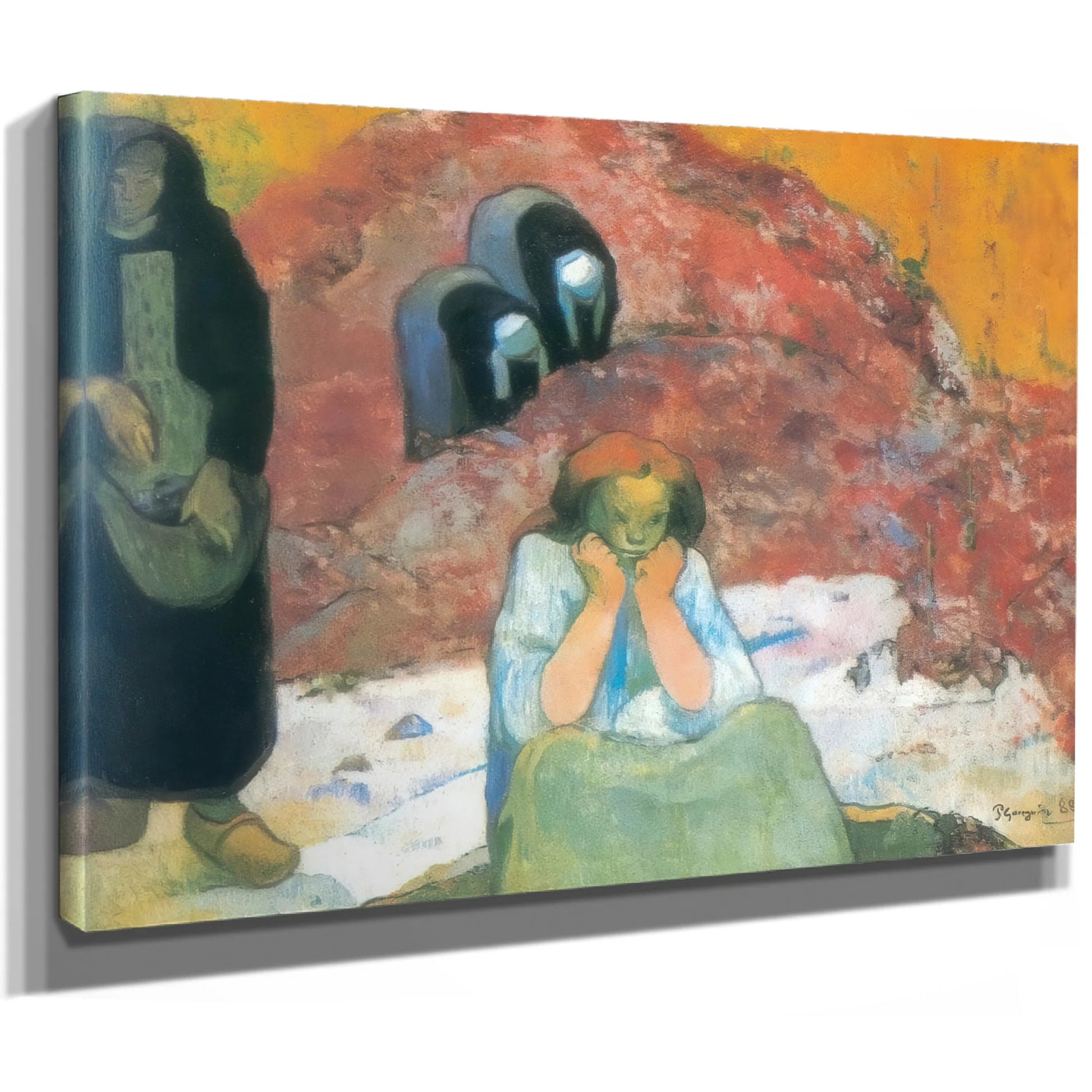 Human Miseries( Grape Harvest In Arles) By Paul Gauguin Fine Art Print