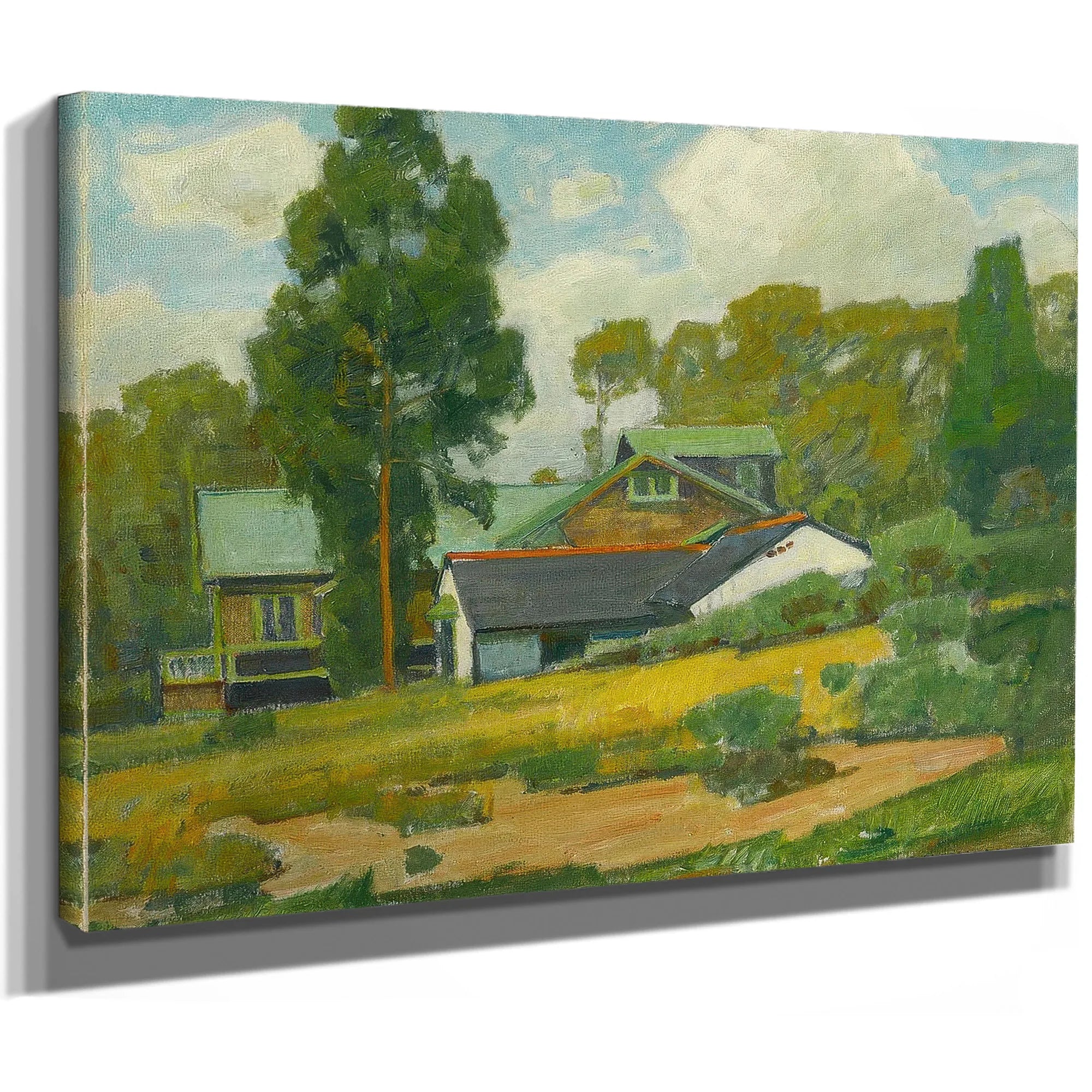 Laguna Cottages By William Wendt Fine Art Print