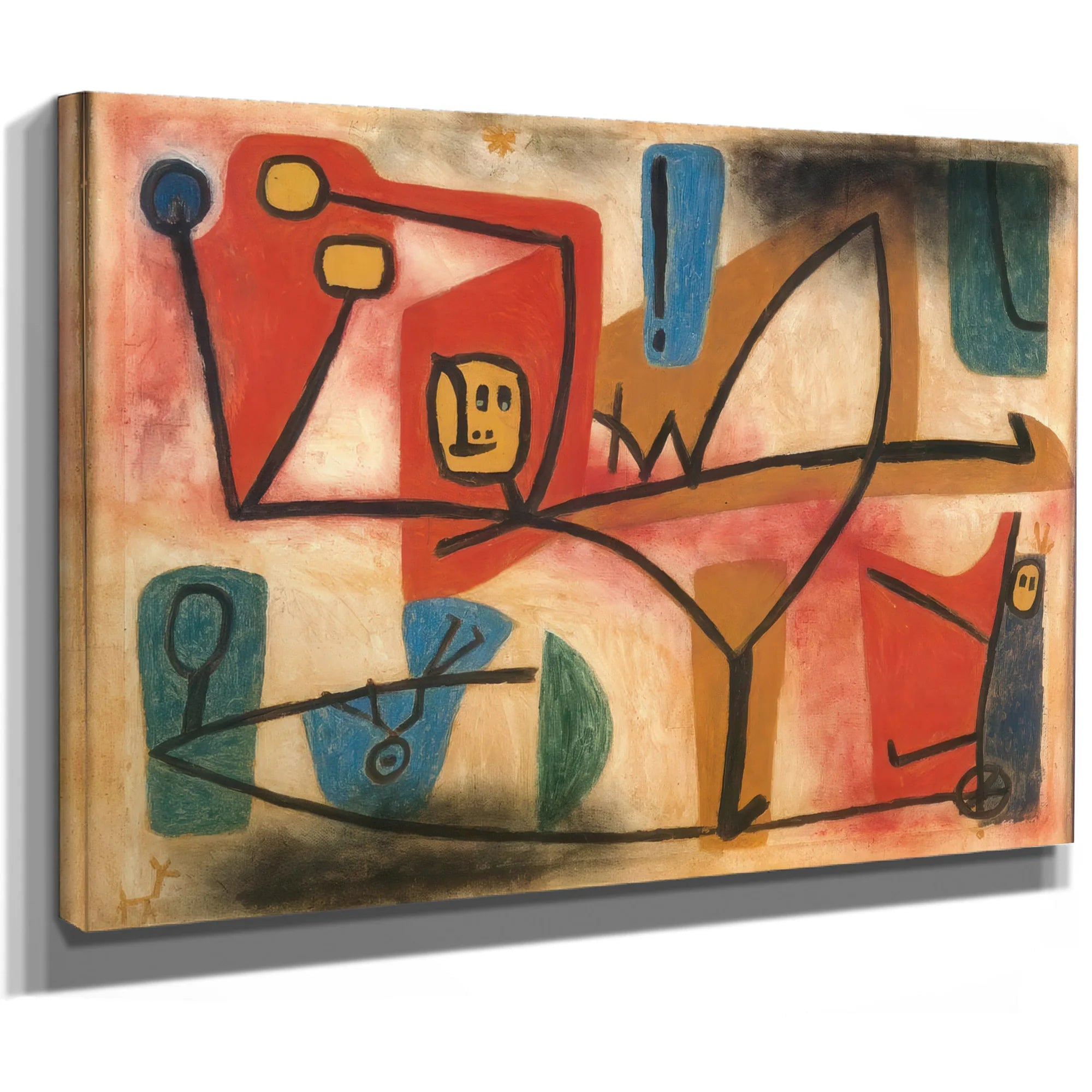 Exuberance 1939 Pqu 11 ( 1251) By Paul Klee Fine Art Print