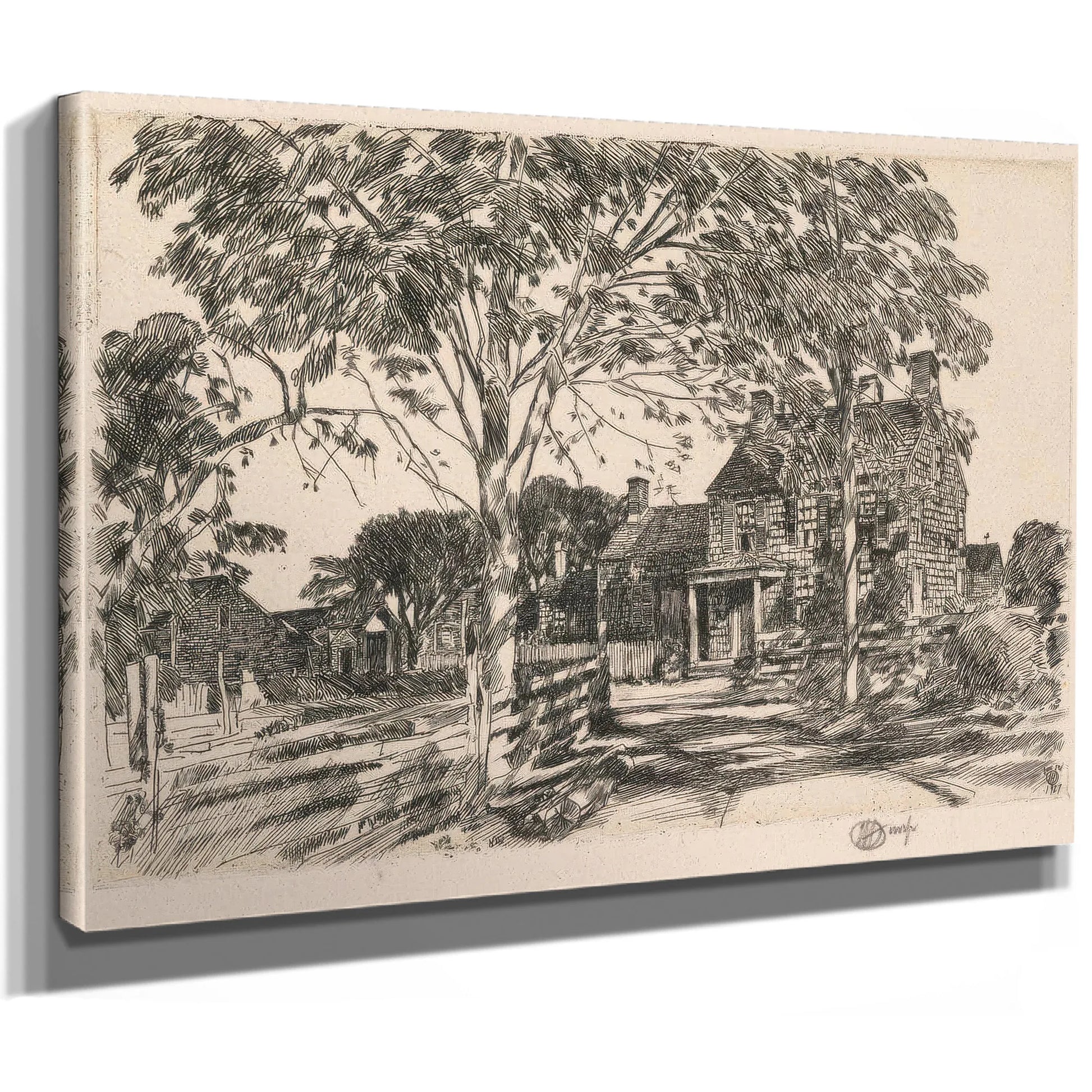 Walt Whitman's Birthplace By Childe Hassam Fine Art Print