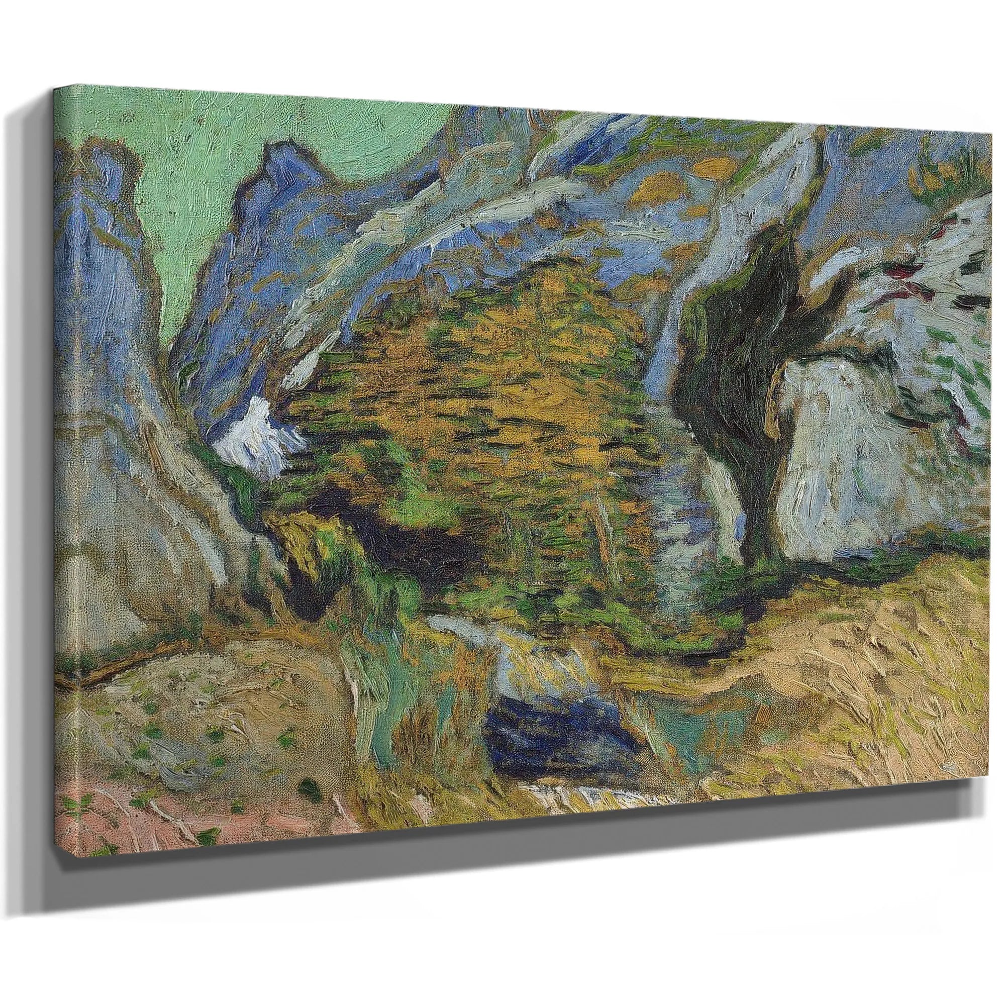 Ravine With A Small Stream By Vincent Van Gogh Fine Art Print