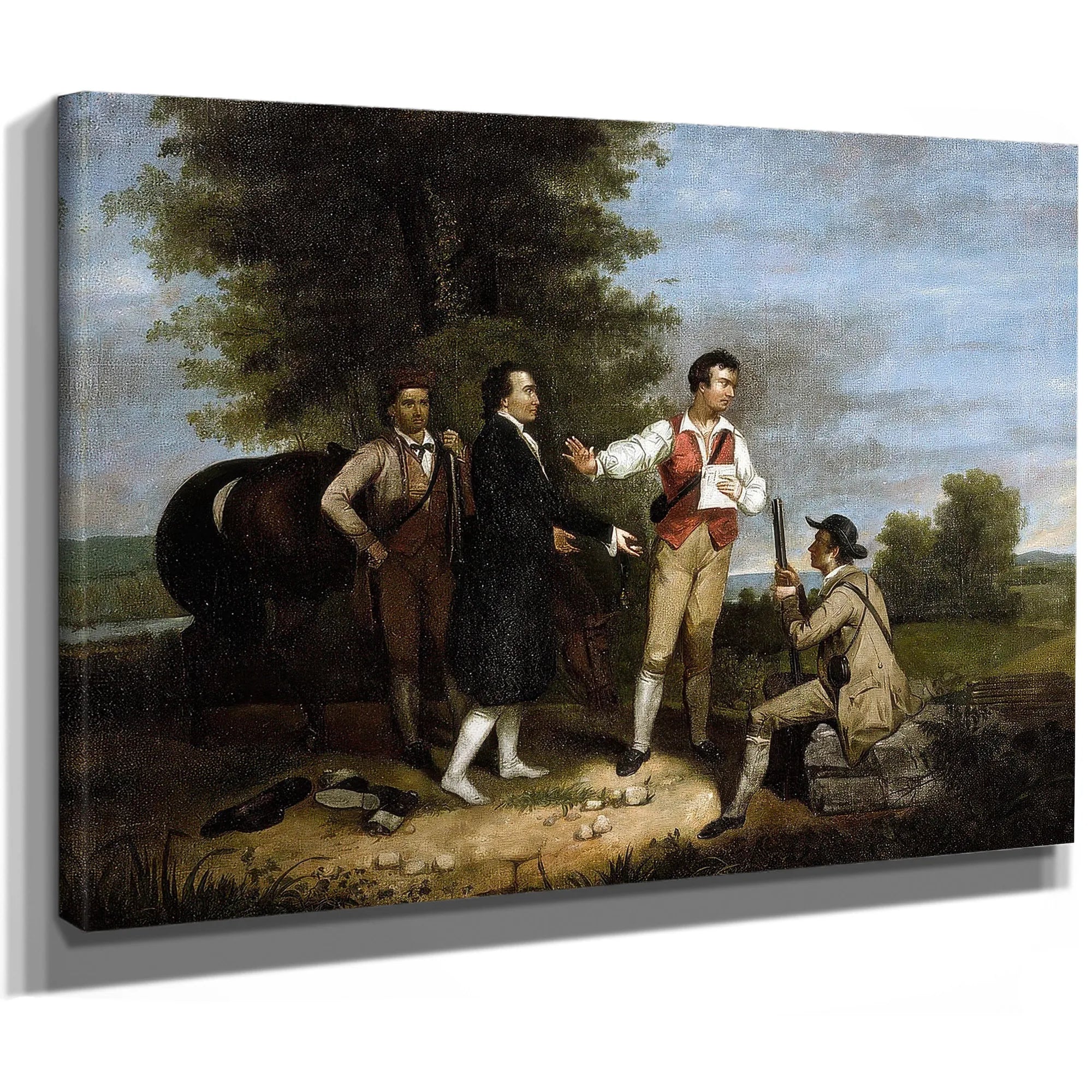 The Capture Of Major Andre By Asher B Durand Fine Art Print